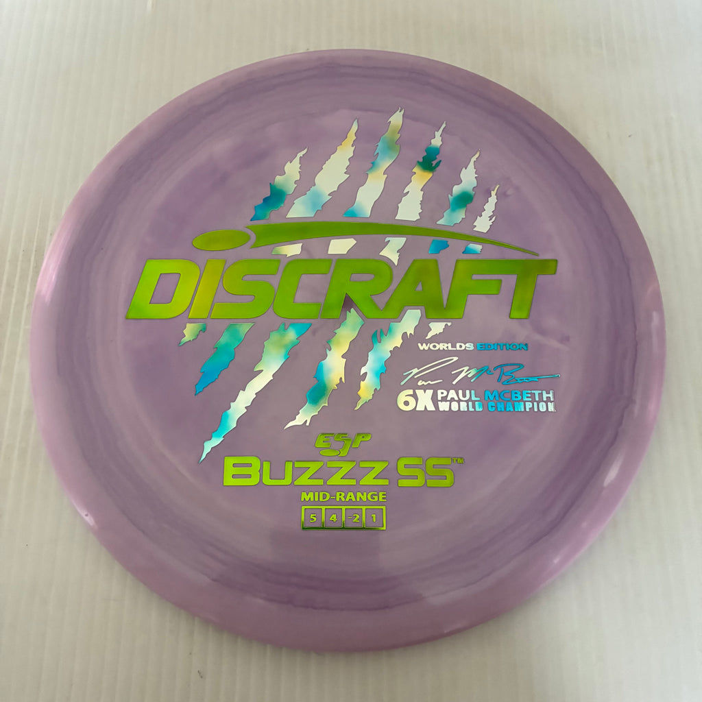 Discraft 2026 Worlds Fundraiser Paul McBeth 6x Claws ESP Buzzz SS 5/4/-2/1 Box 2