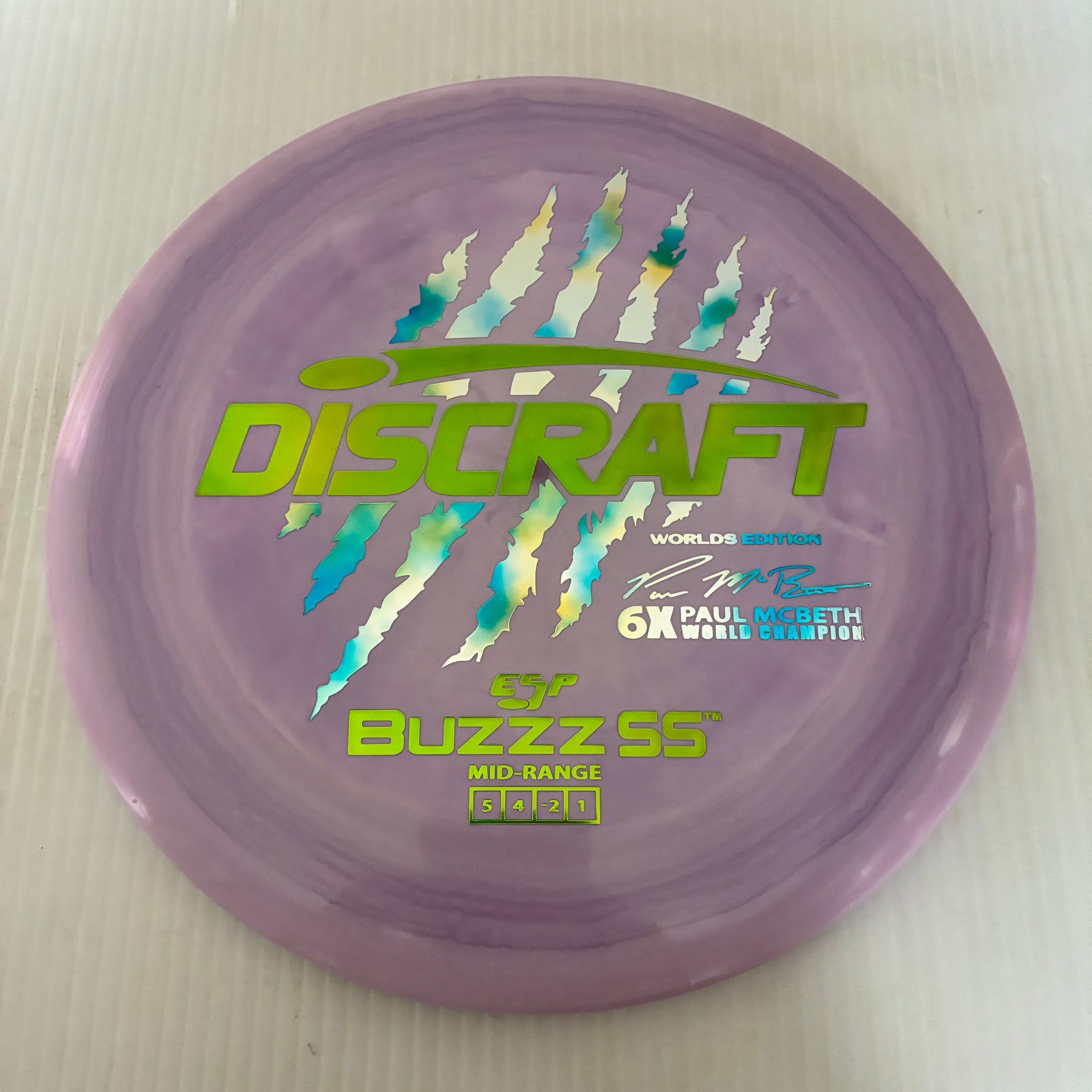Discraft 2026 Worlds Fundraiser Paul McBeth 6x Claws ESP Buzzz SS 5/4/-2/1 Box 2