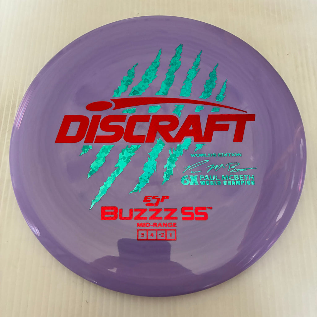 Discraft 2026 Worlds Fundraiser Paul McBeth 6x Claws ESP Buzzz SS 5/4/-2/1 Box 2