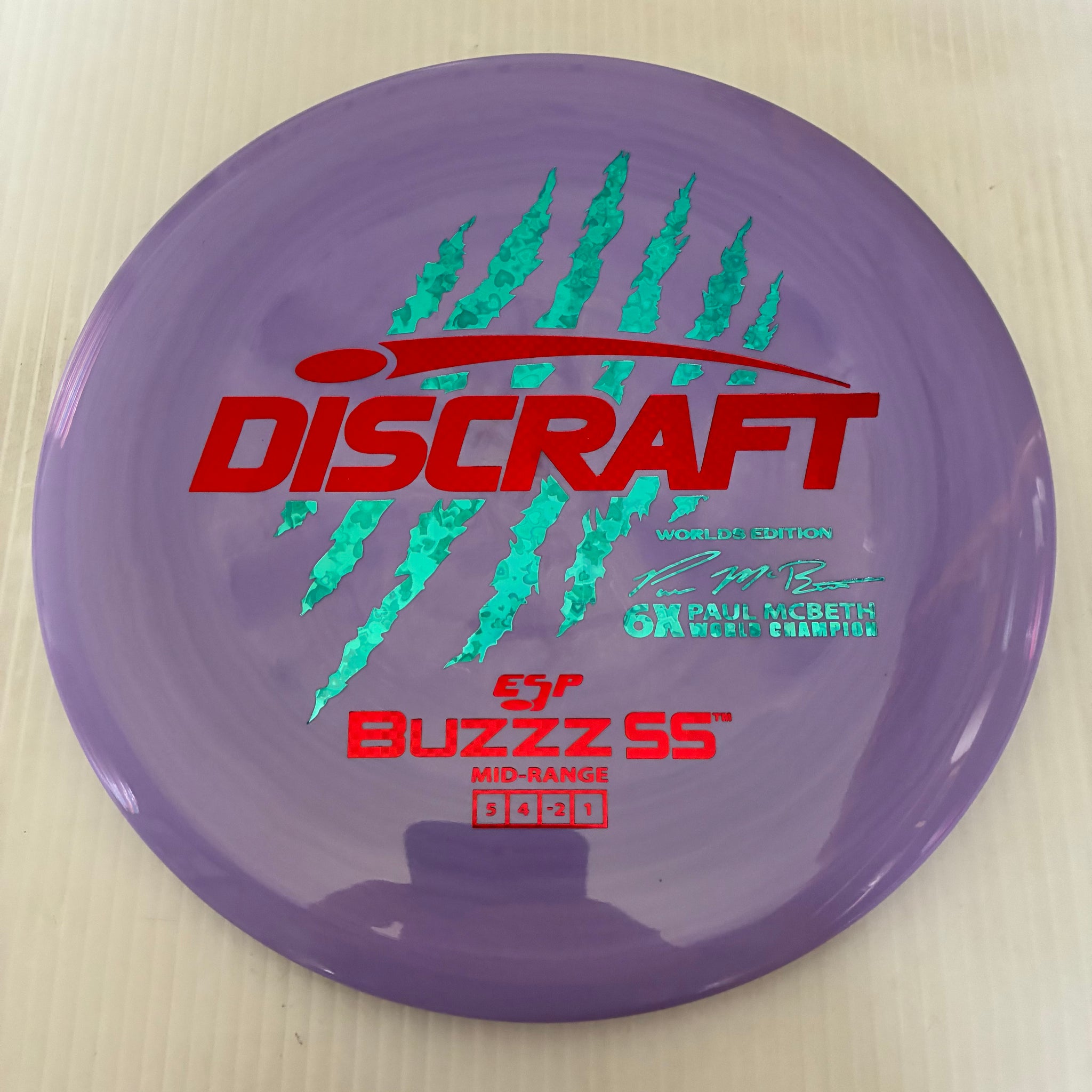 Discraft 2026 Worlds Fundraiser Paul McBeth 6x Claws ESP Buzzz SS 5/4/-2/1 Box 2