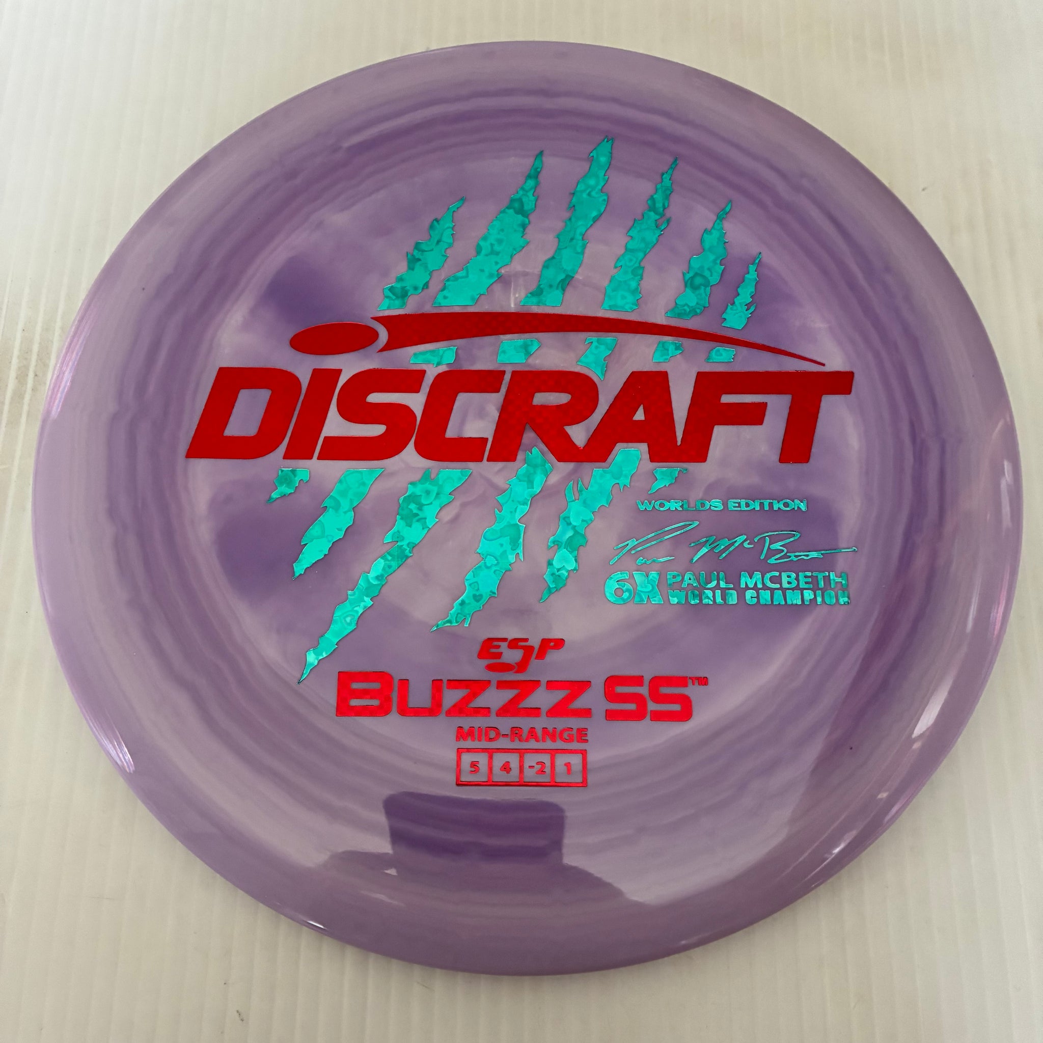 Discraft 2026 Worlds Fundraiser Paul McBeth 6x Claws ESP Buzzz SS 5/4/-2/1 Box 2