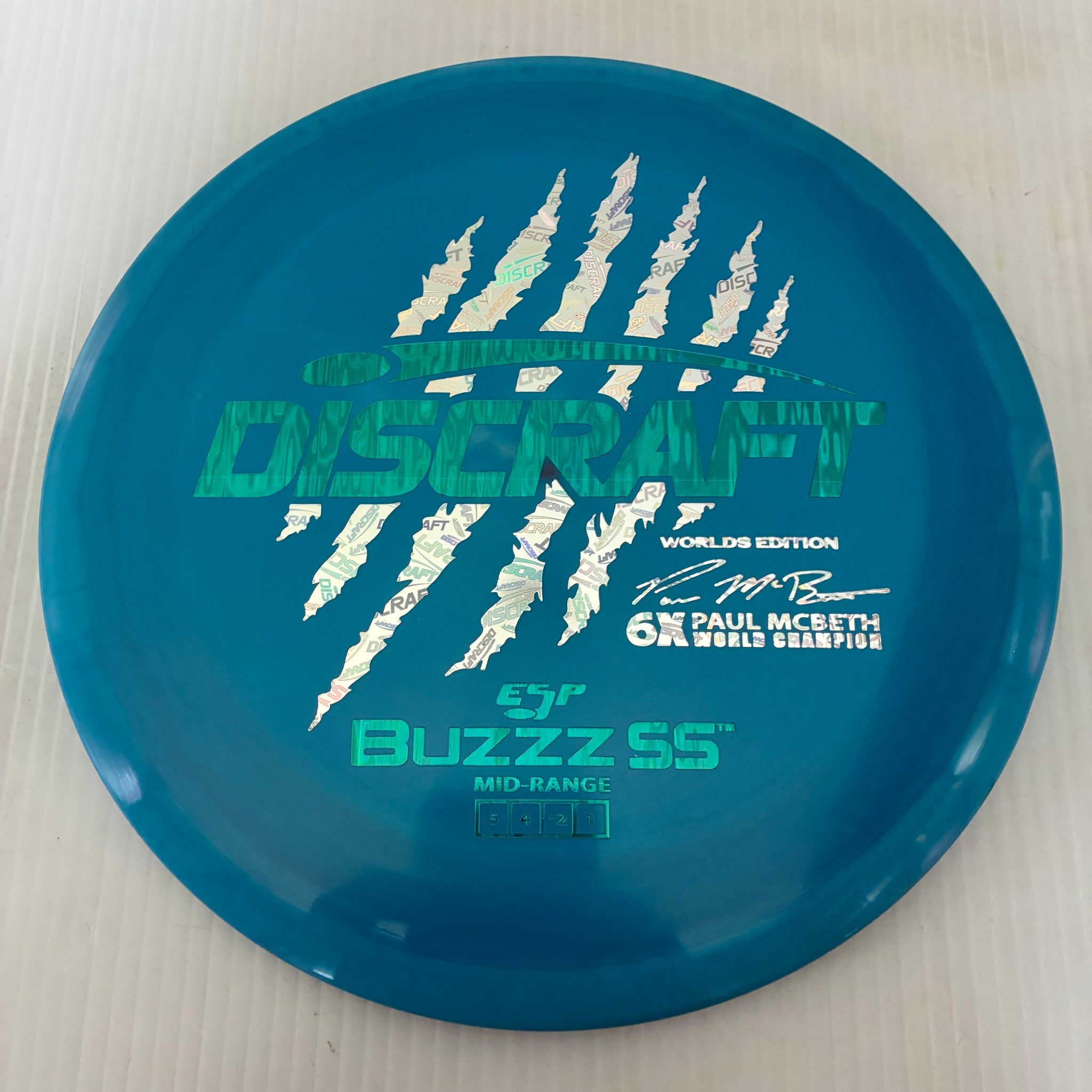 Discraft 2026 Worlds Fundraiser Paul McBeth 6x Claws ESP Buzzz SS 5/4/-2/1 Box 2
