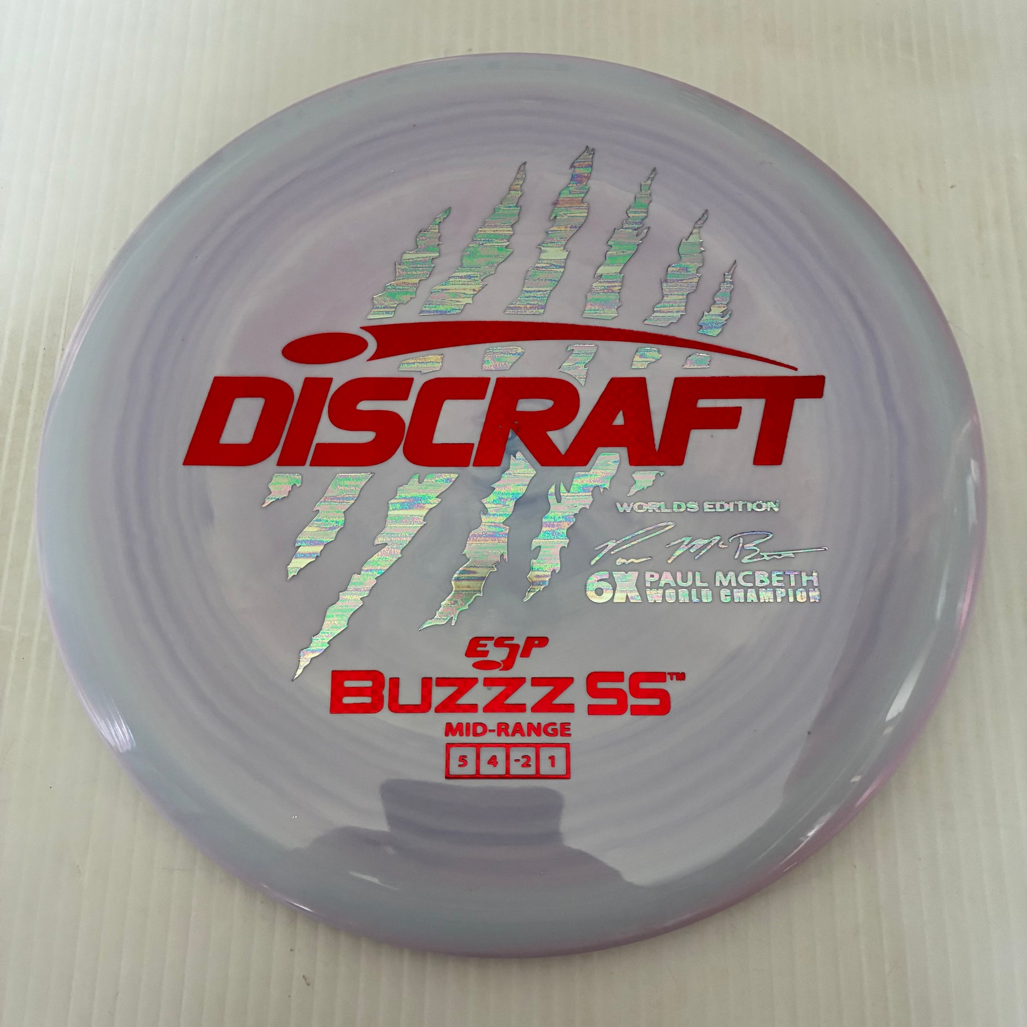 Discraft 2026 Worlds Fundraiser Paul McBeth 6x Claws ESP Buzzz SS 5/4/-2/1 Box 2