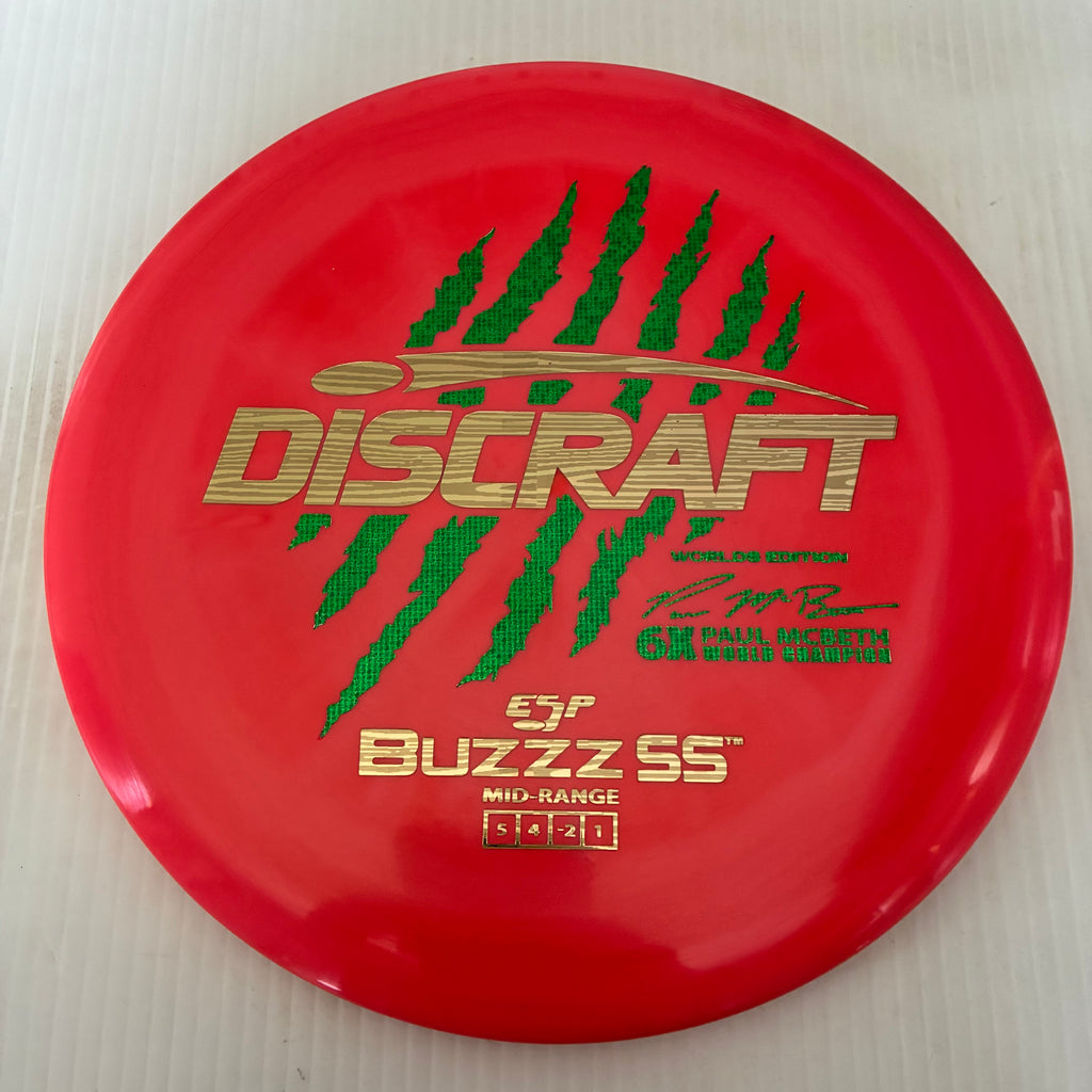 Discraft 2026 Worlds Fundraiser Paul McBeth 6x Claws ESP Buzzz SS 5/4/-2/1 Box 2