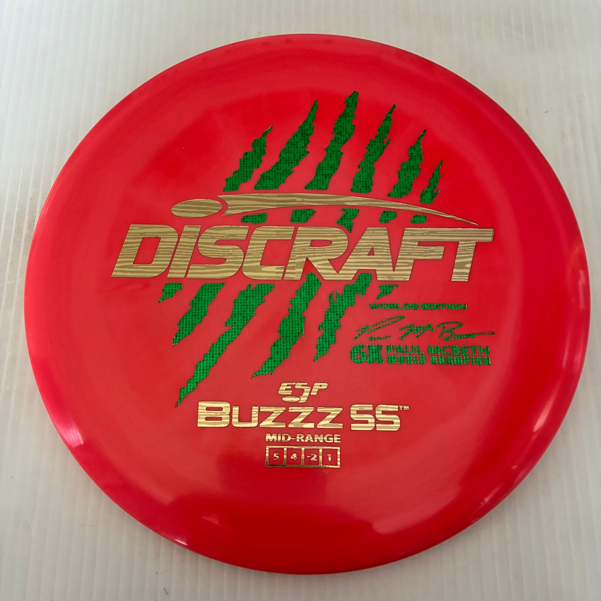 Discraft 2026 Worlds Fundraiser Paul McBeth 6x Claws ESP Buzzz SS 5/4/-2/1 Box 2