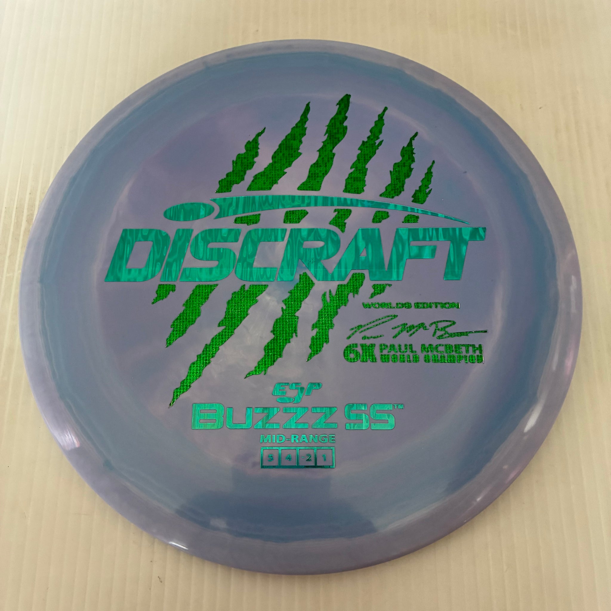 Discraft 2026 Worlds Fundraiser Paul McBeth 6x Claws ESP Buzzz SS 5/4/-2/1 Box 2