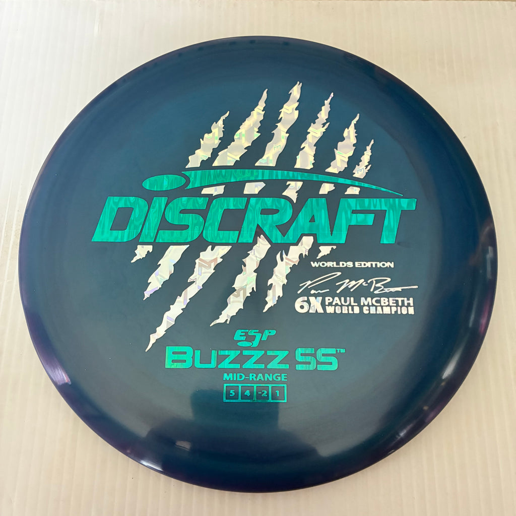 Discraft 2026 Worlds Fundraiser Paul McBeth 6x Claws ESP Buzzz SS 5/4/-2/1 Box 2