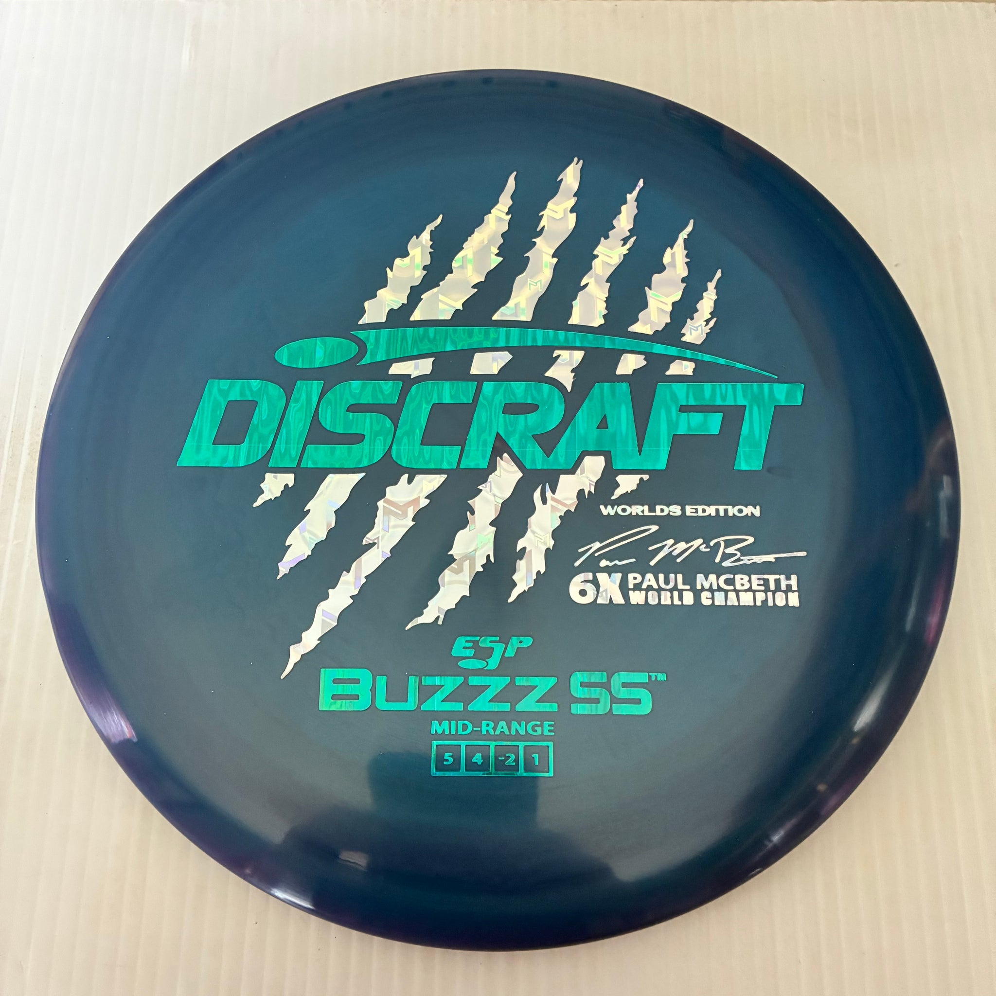 Discraft 2026 Worlds Fundraiser Paul McBeth 6x Claws ESP Buzzz SS 5/4/-2/1 Box 2