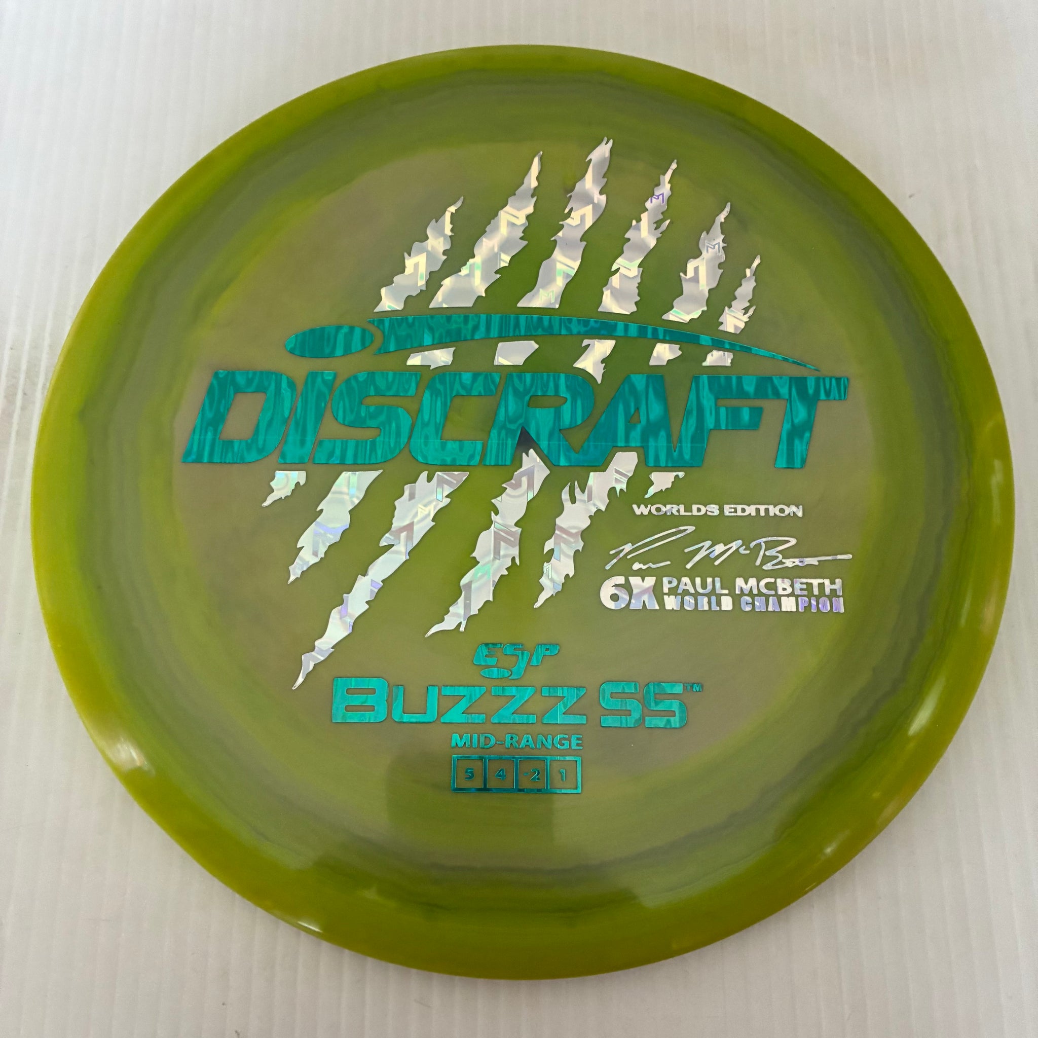 Discraft 2026 Worlds Fundraiser Paul McBeth 6x Claws ESP Buzzz SS 5/4/-2/1 Box 2