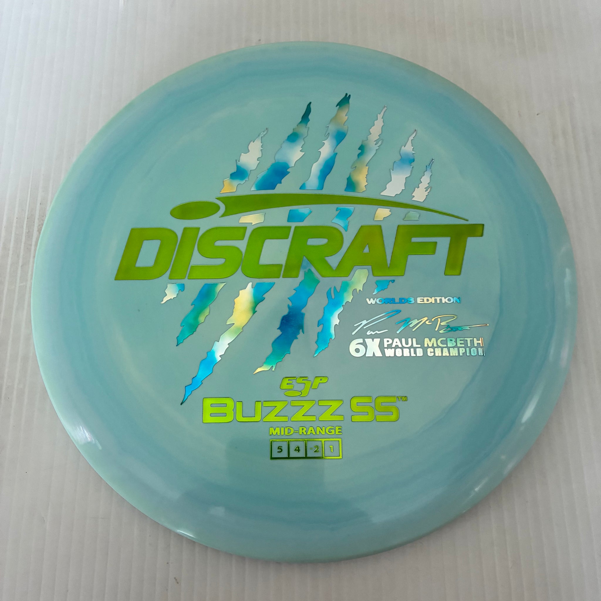 Discraft 2026 Worlds Fundraiser Paul McBeth 6x Claws ESP Buzzz SS 5/4/-2/1 Box 2