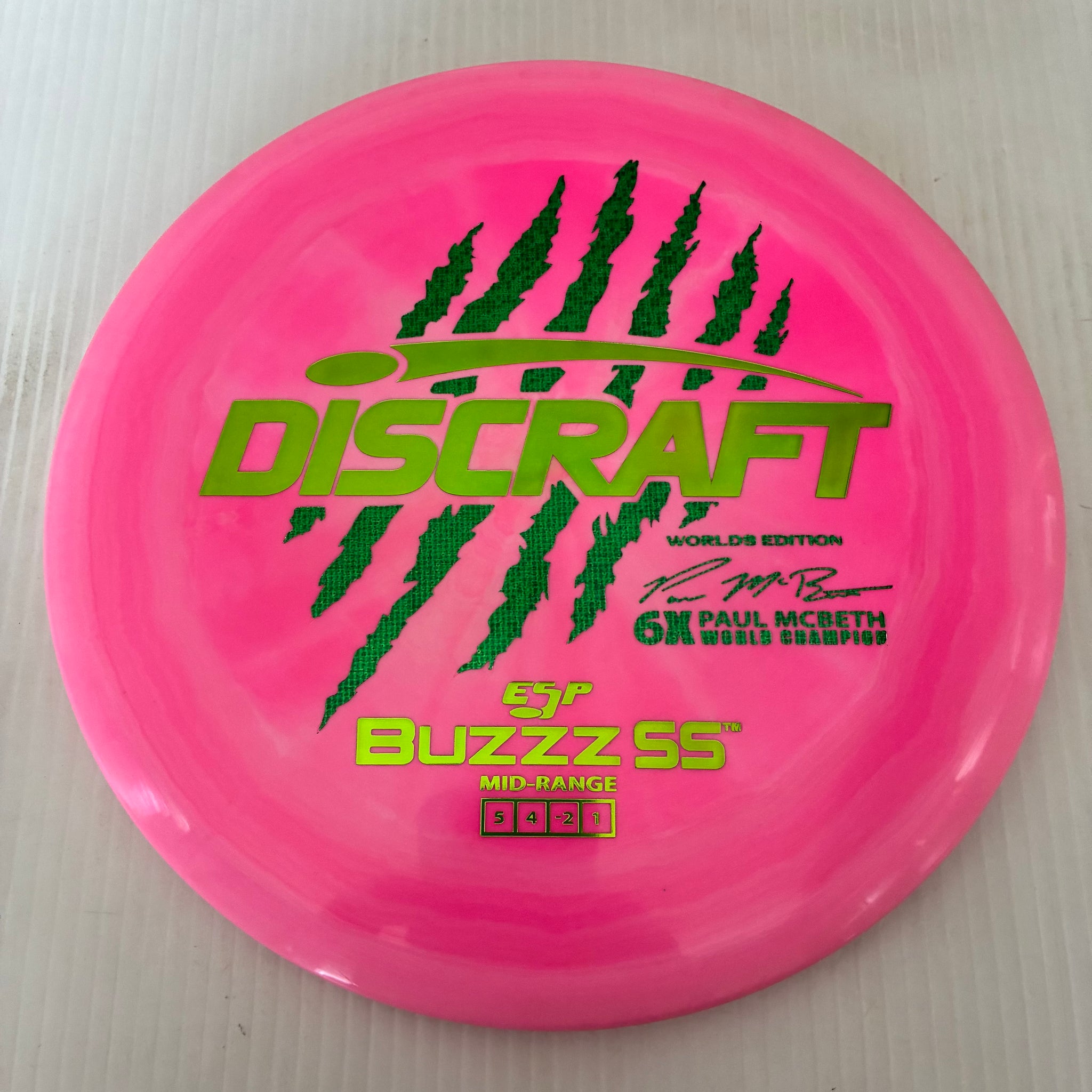 Discraft 2026 Worlds Fundraiser Paul McBeth 6x Claws ESP Buzzz SS 5/4/-2/1 Box 2