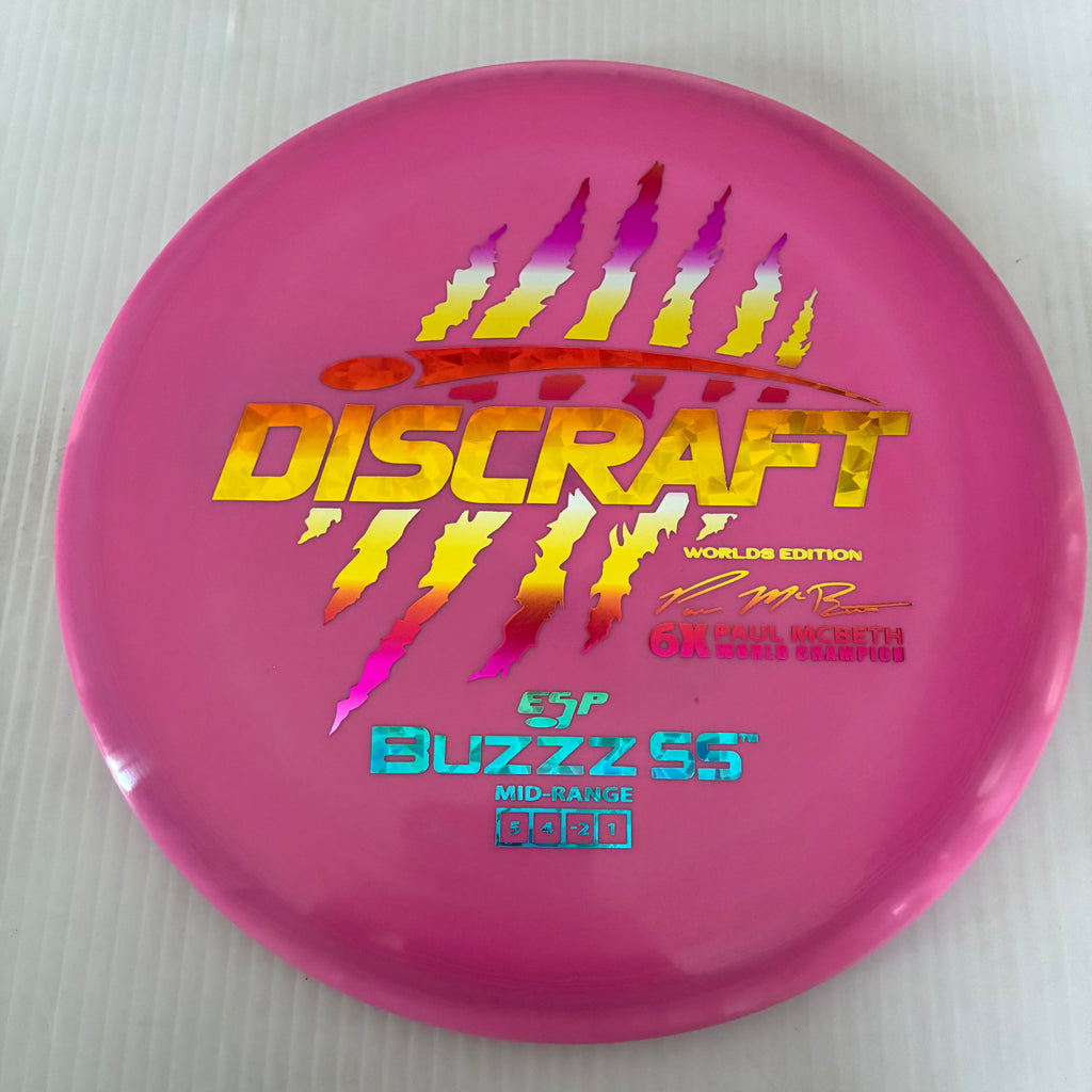 Discraft 2026 Worlds Fundraiser Paul McBeth 6x Claws ESP Buzzz SS 5/4/-2/1 Box 1