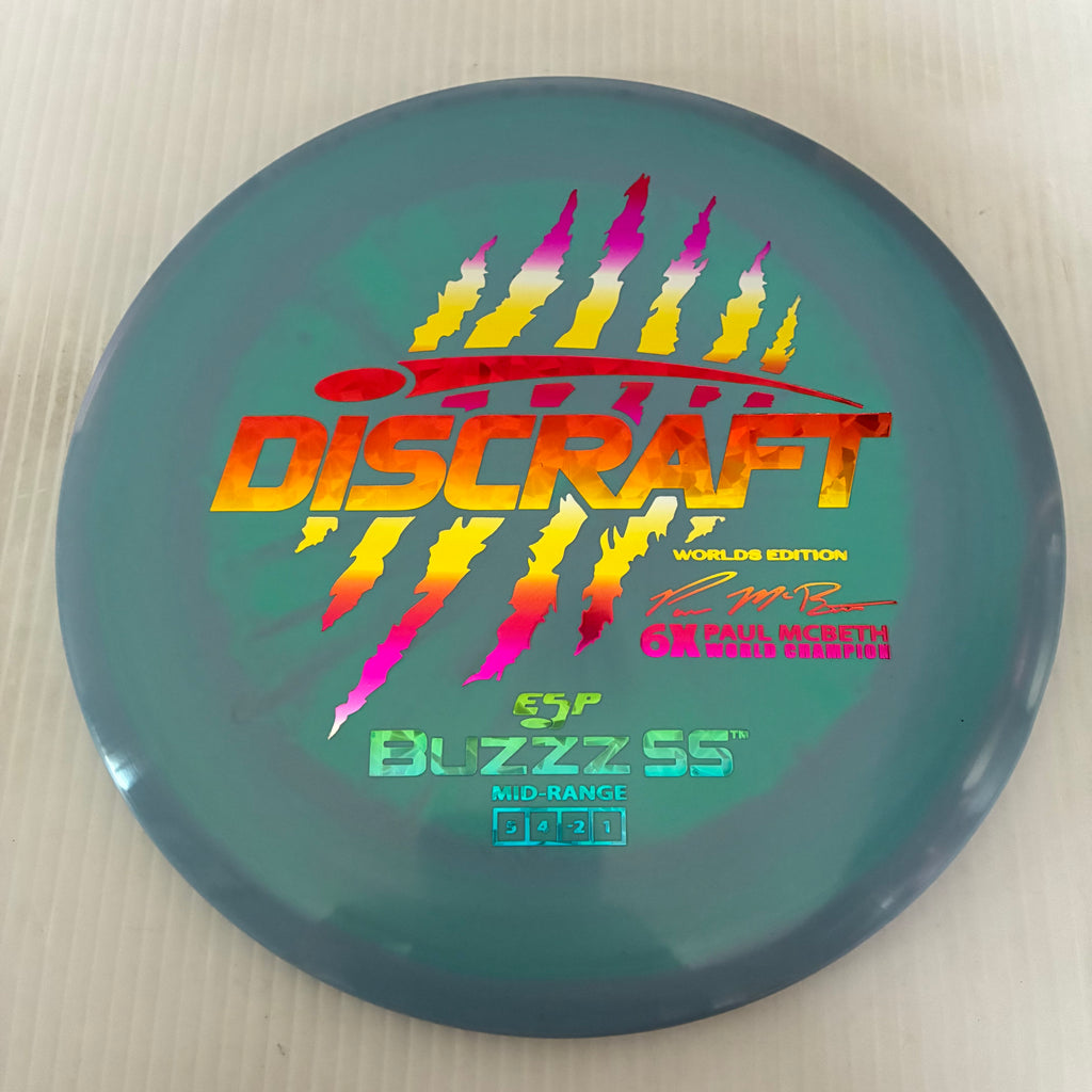 Discraft 2026 Worlds Fundraiser Paul McBeth 6x Claws ESP Buzzz SS 5/4/-2/1 Box 1
