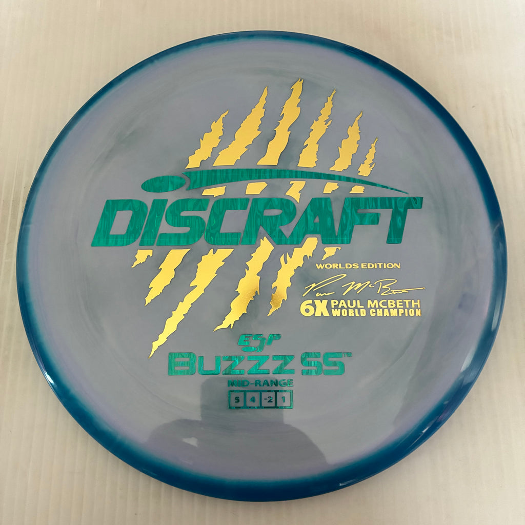 Discraft 2026 Worlds Fundraiser Paul McBeth 6x Claws ESP Buzzz SS 5/4/-2/1 Box 1