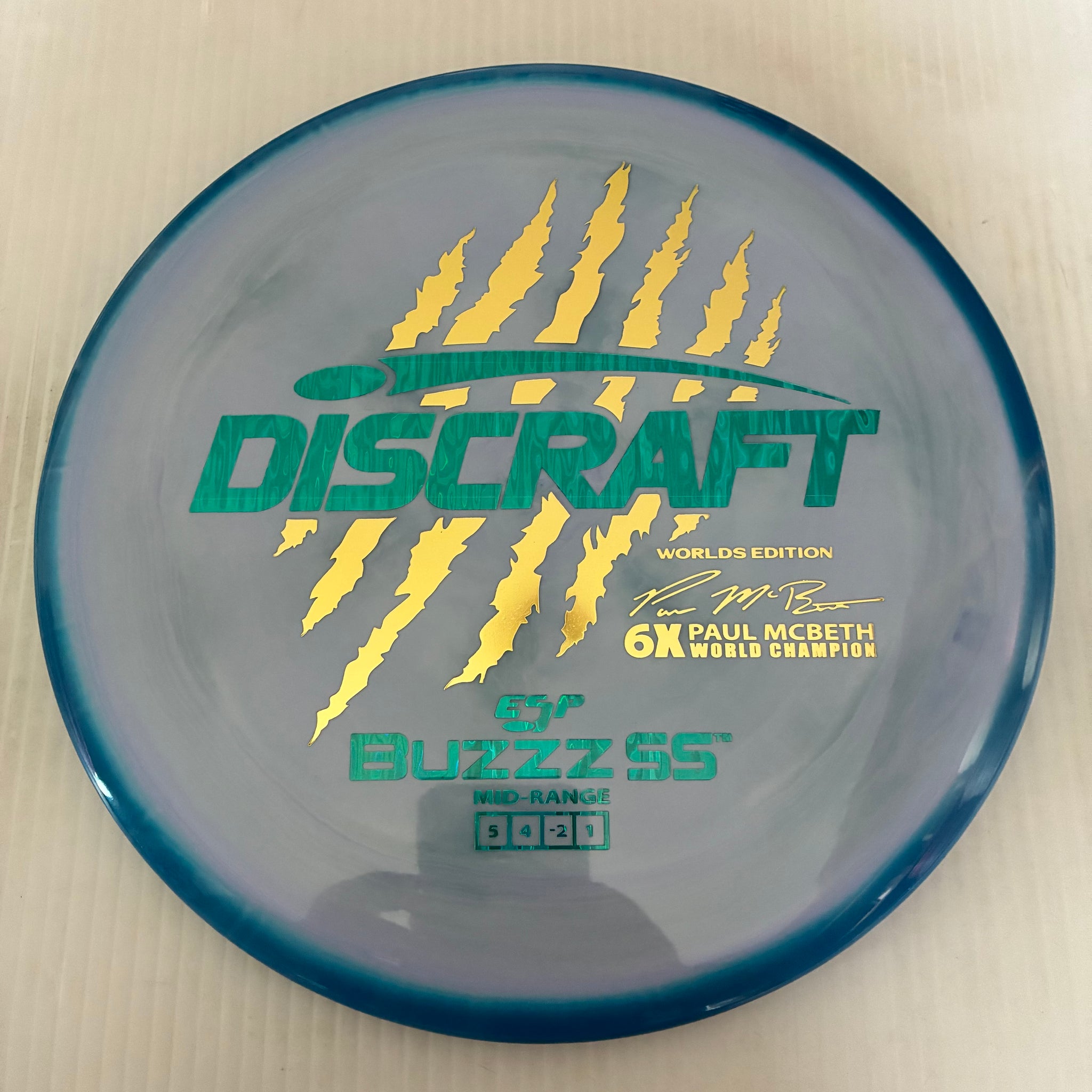 Discraft 2026 Worlds Fundraiser Paul McBeth 6x Claws ESP Buzzz SS 5/4/-2/1 Box 1