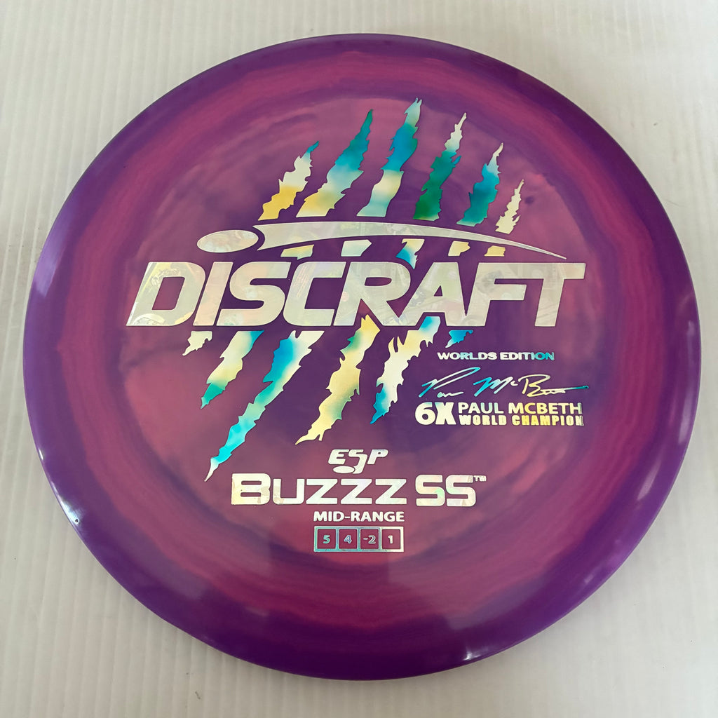 Discraft 2026 Worlds Fundraiser Paul McBeth 6x Claws ESP Buzzz SS 5/4/-2/1 Box 1