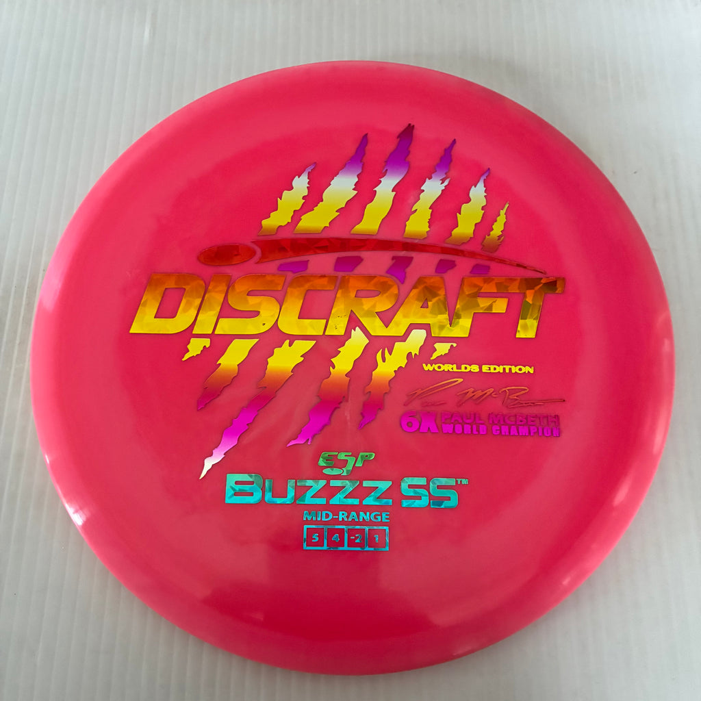 Discraft 2026 Worlds Fundraiser Paul McBeth 6x Claws ESP Buzzz SS 5/4/-2/1 Box 1