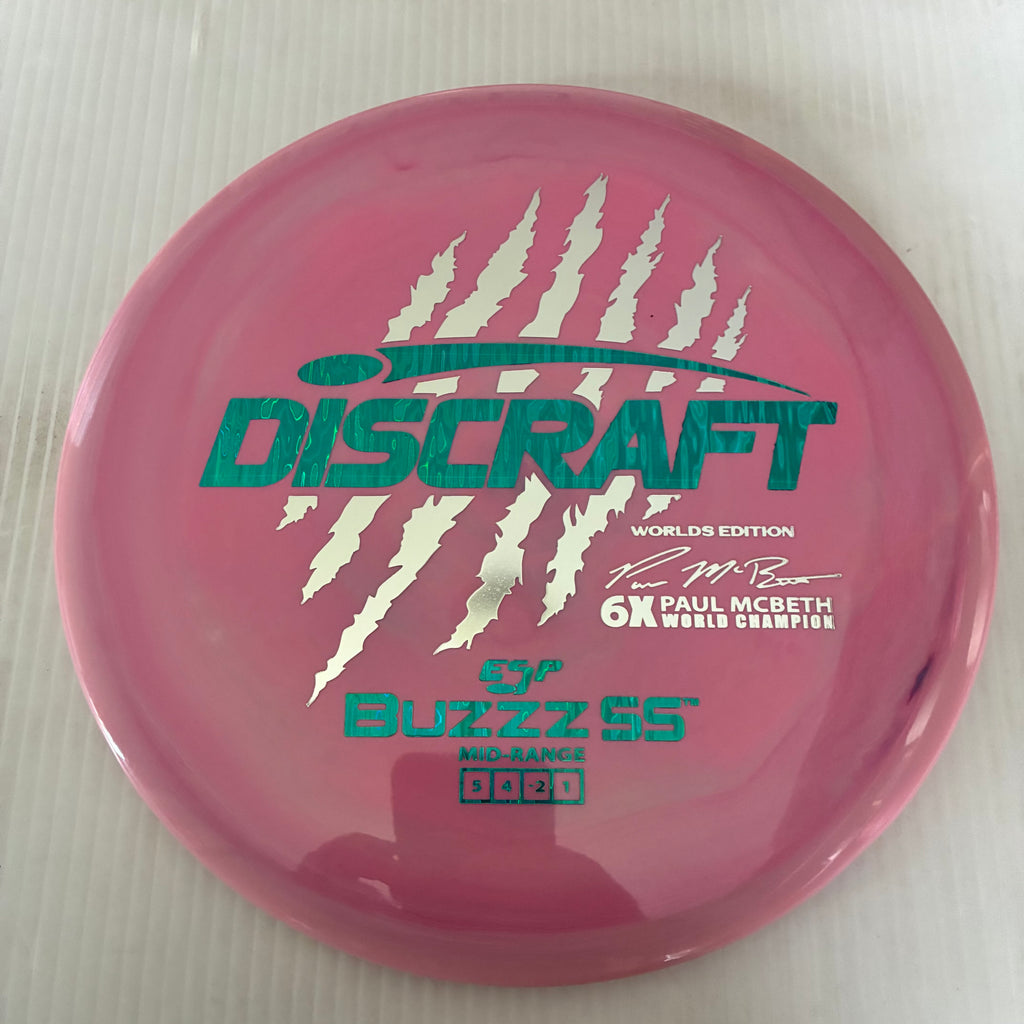 Discraft 2026 Worlds Fundraiser Paul McBeth 6x Claws ESP Buzzz SS 5/4/-2/1 Box 1
