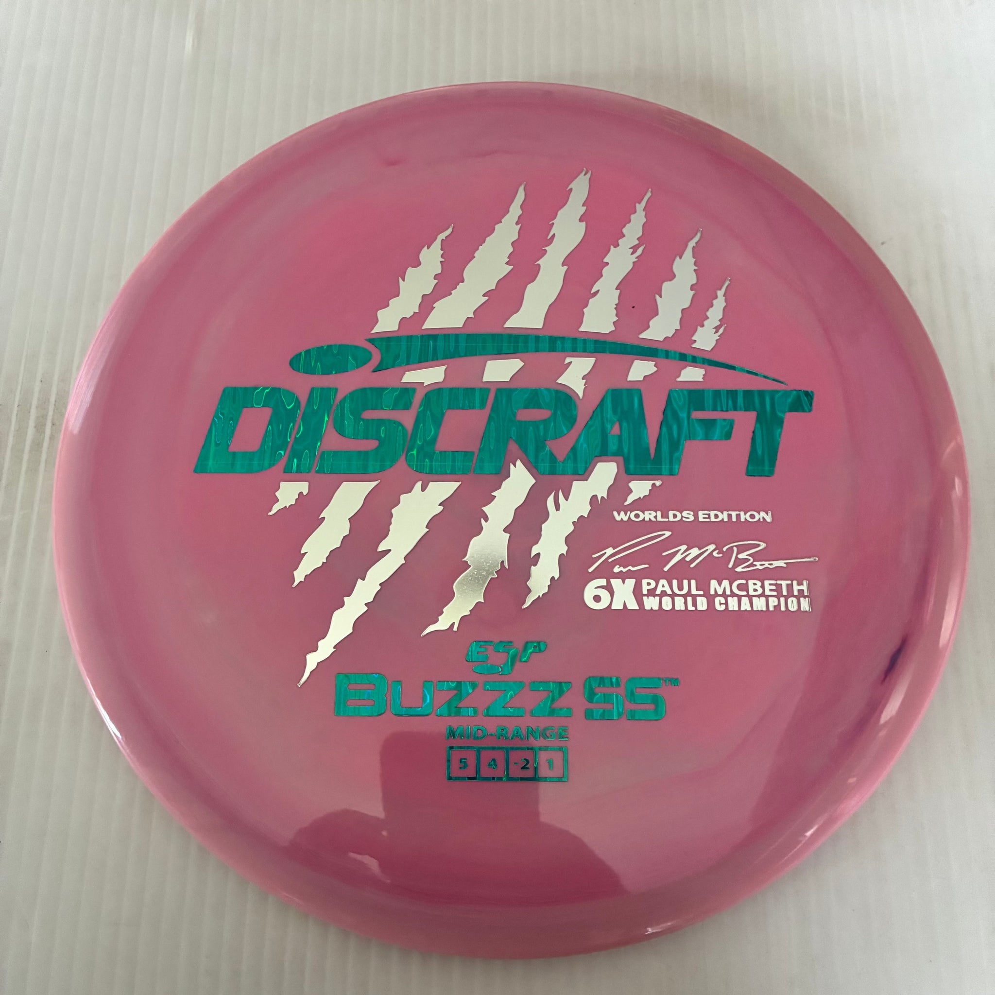 Discraft 2026 Worlds Fundraiser Paul McBeth 6x Claws ESP Buzzz SS 5/4/-2/1 Box 1