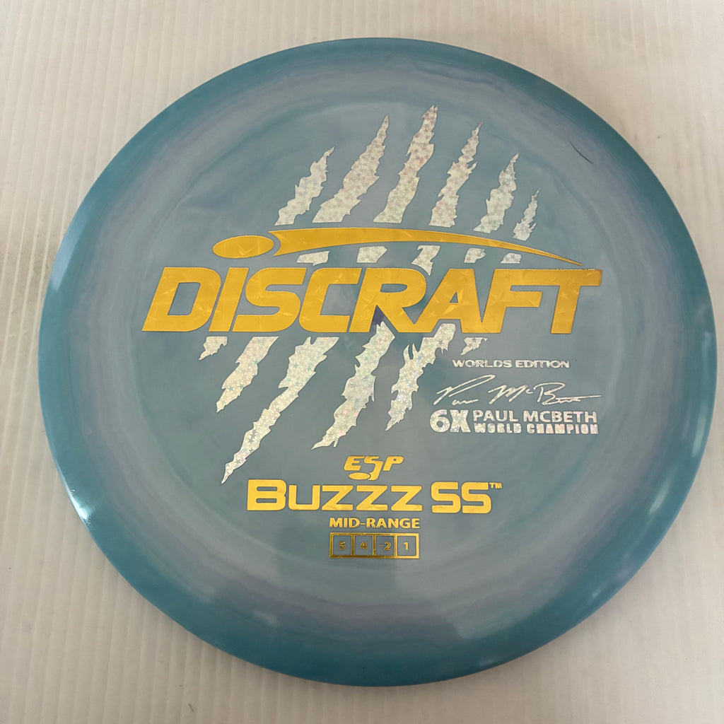 Discraft 2026 Worlds Fundraiser Paul McBeth 6x Claws ESP Buzzz SS 5/4/-2/1 Box 1