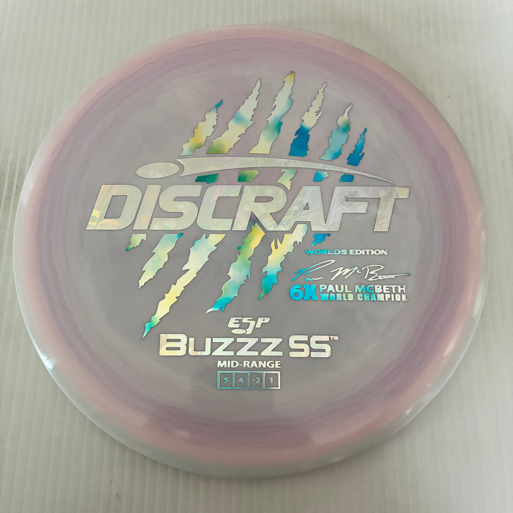 Discraft 2026 Worlds Fundraiser Paul McBeth 6x Claws ESP Buzzz SS 5/4/-2/1 Box 1