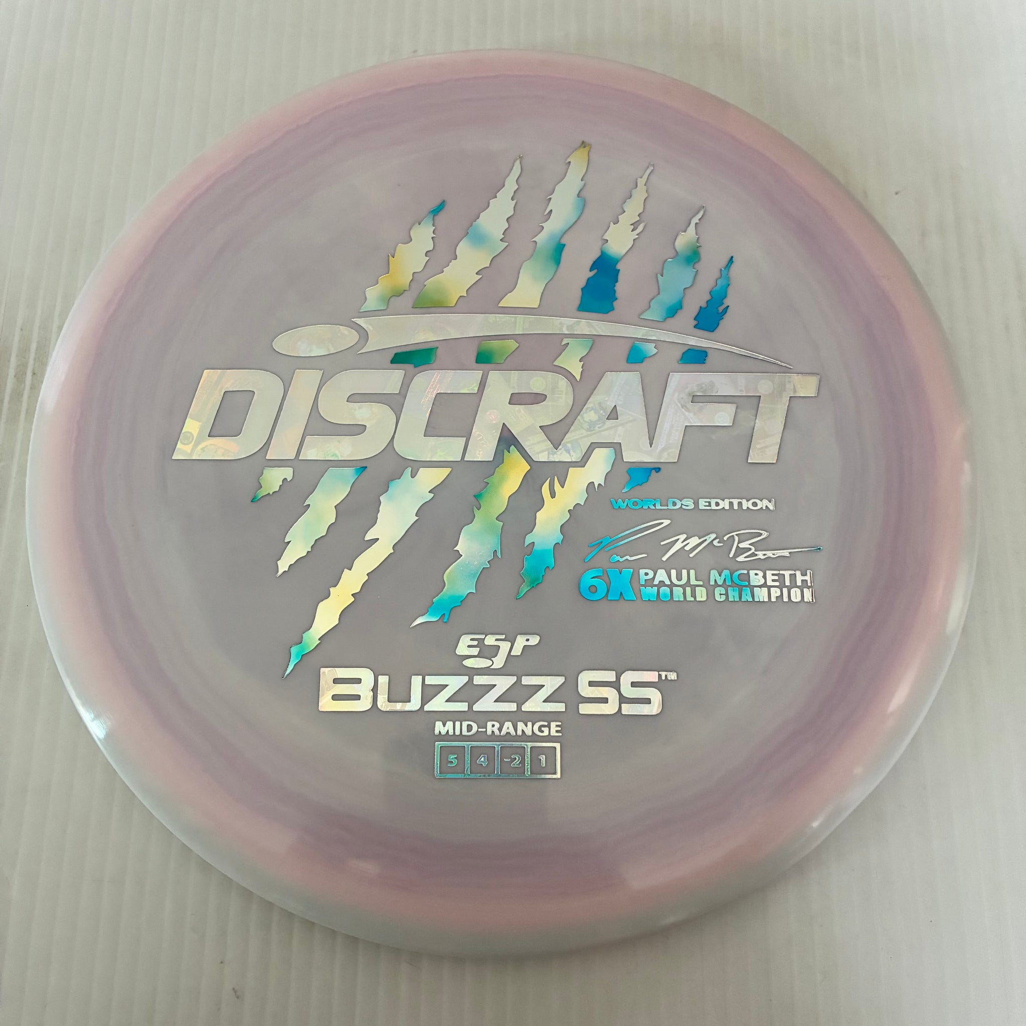 Discraft 2026 Worlds Fundraiser Paul McBeth 6x Claws ESP Buzzz SS 5/4/-2/1 Box 1