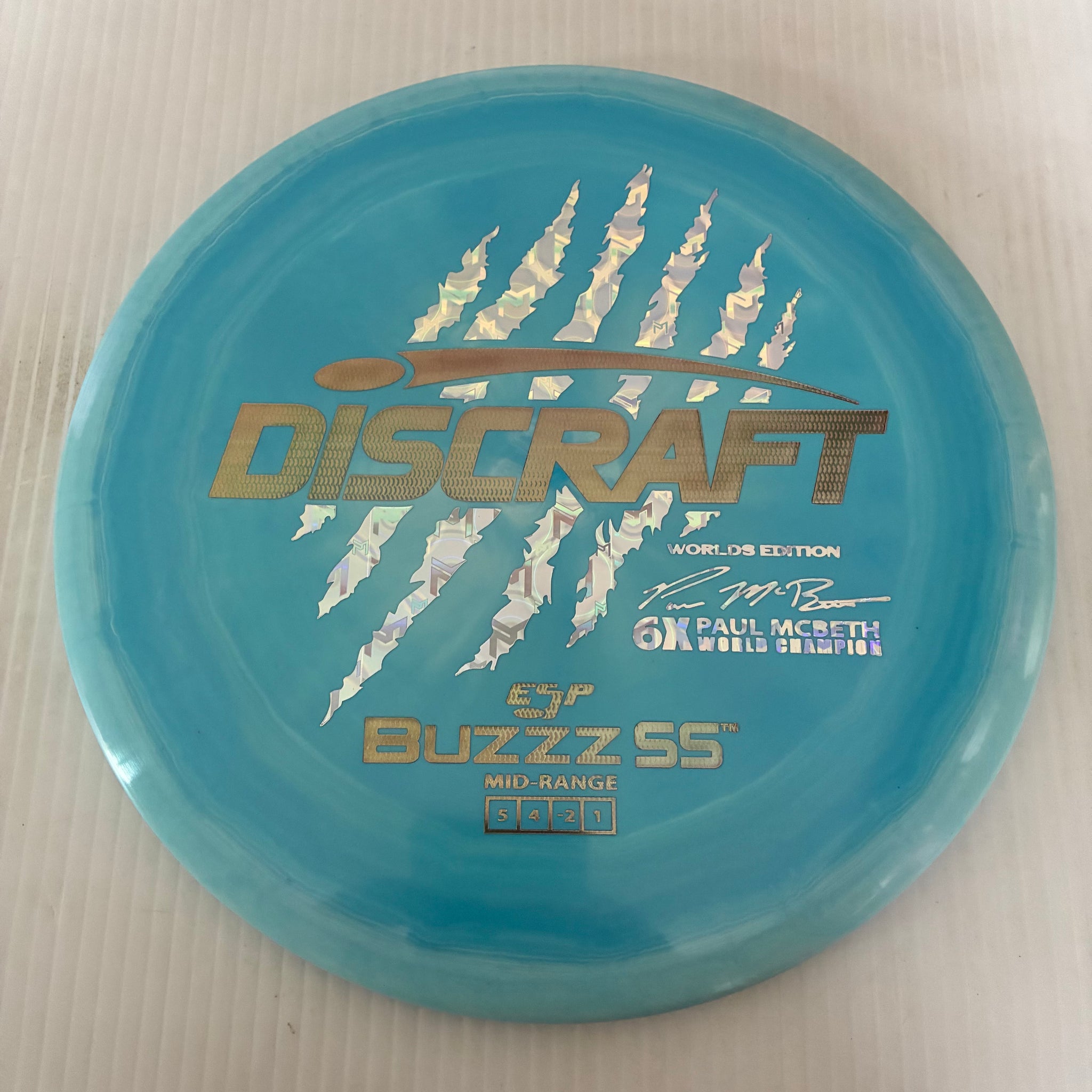 Discraft 2026 Worlds Fundraiser Paul McBeth 6x Claws ESP Buzzz SS 5/4/-2/1 Box 1