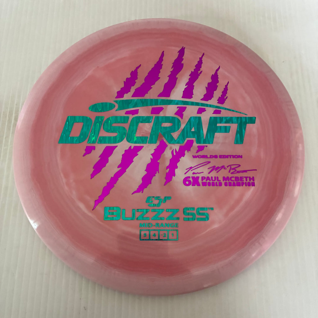 Discraft 2026 Worlds Fundraiser Paul McBeth 6x Claws ESP Buzzz SS 5/4/-2/1 Box 1