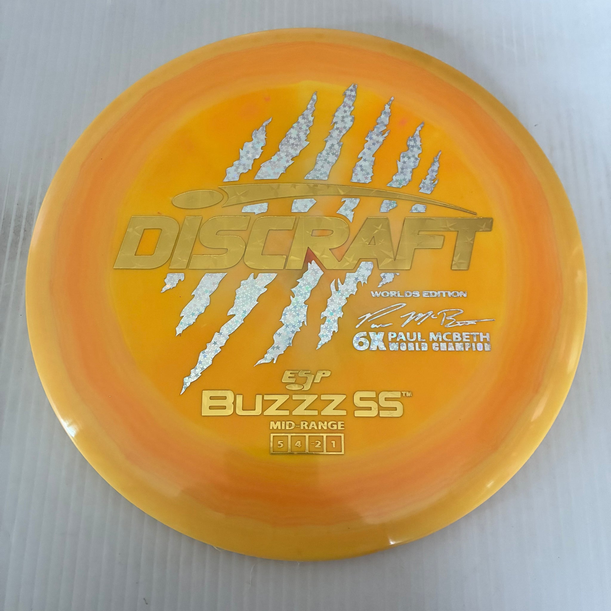Discraft 2026 Worlds Fundraiser Paul McBeth 6x Claws ESP Buzzz SS 5/4/-2/1 Box 1