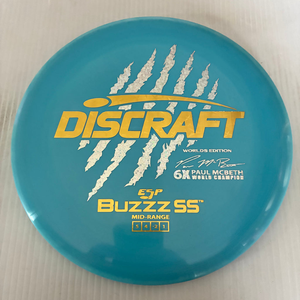 Discraft 2026 Worlds Fundraiser Paul McBeth 6x Claws ESP Buzzz SS 5/4/-2/1 Box 1