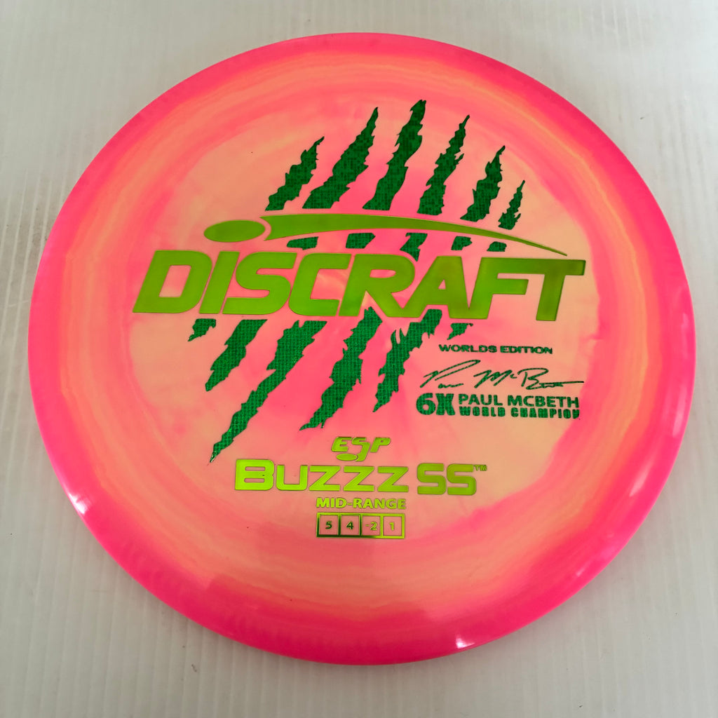 Discraft 2026 Worlds Fundraiser Paul McBeth 6x Claws ESP Buzzz SS 5/4/-2/1 Box 1