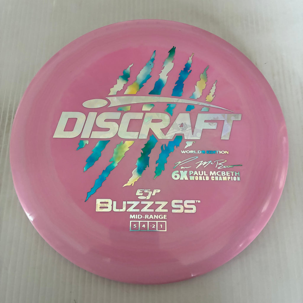 Discraft 2026 Worlds Fundraiser Paul McBeth 6x Claws ESP Buzzz SS 5/4/-2/1 Box 1