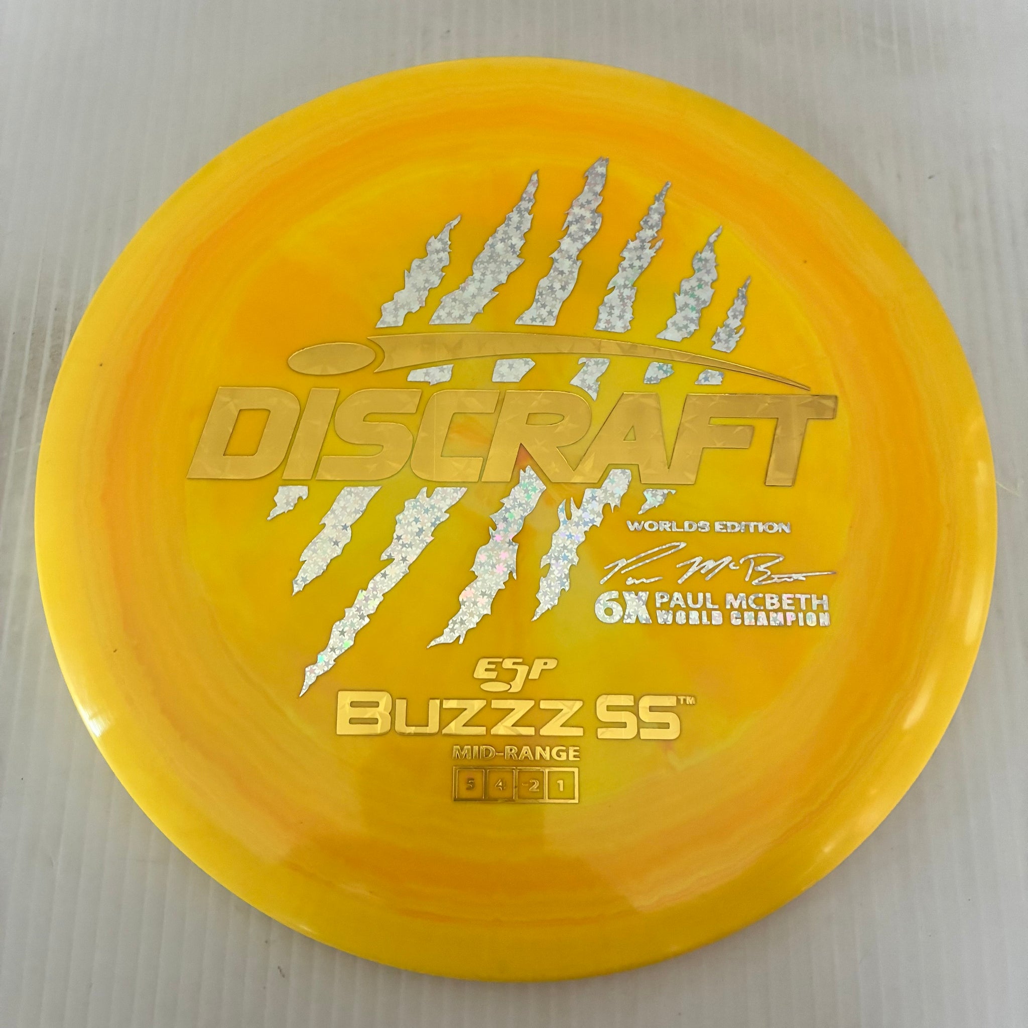 Discraft 2026 Worlds Fundraiser Paul McBeth 6x Claws ESP Buzzz SS 5/4/-2/1 Box 1