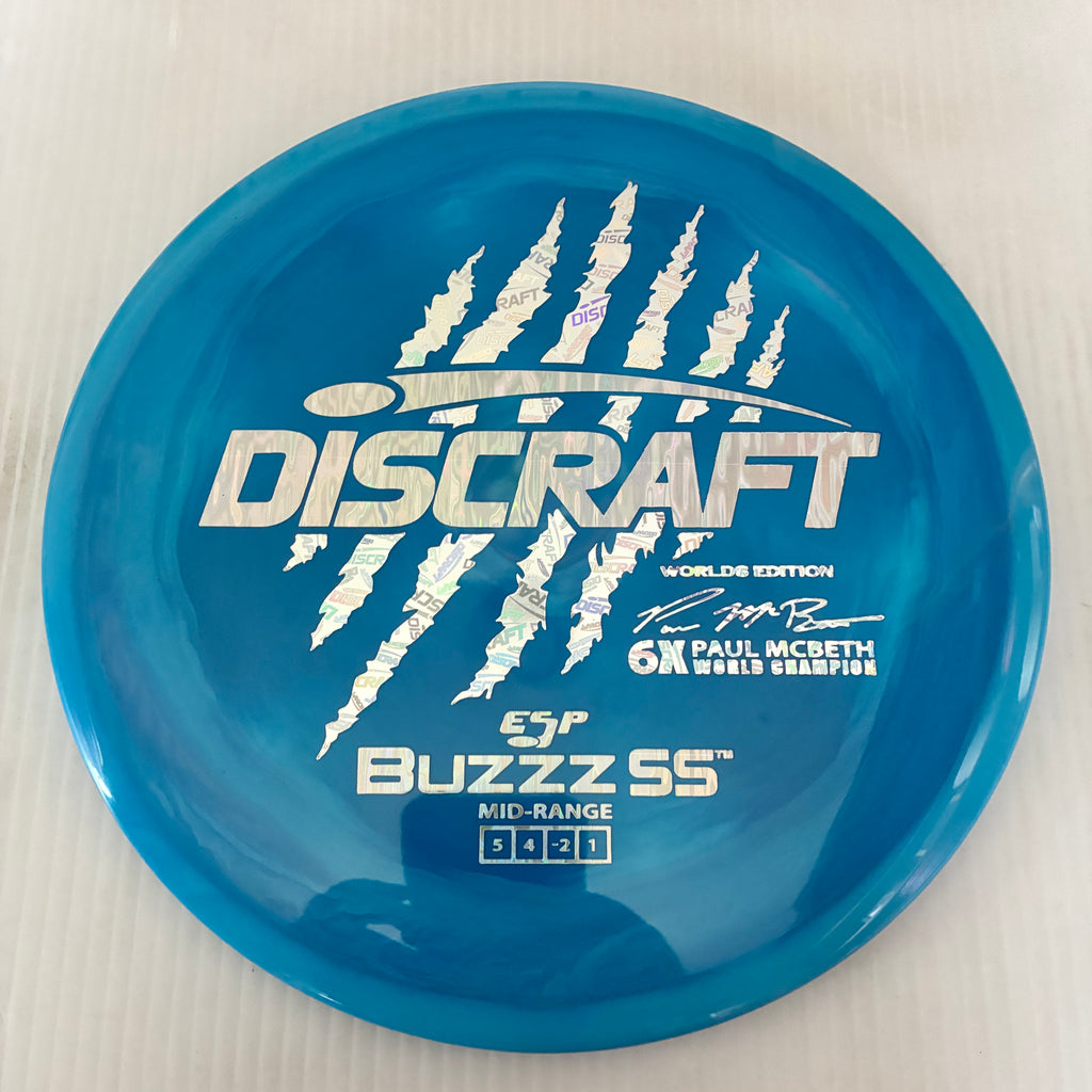 Discraft 2026 Worlds Fundraiser Paul McBeth 6x Claws ESP Buzzz SS 5/4/-2/1 Box 1