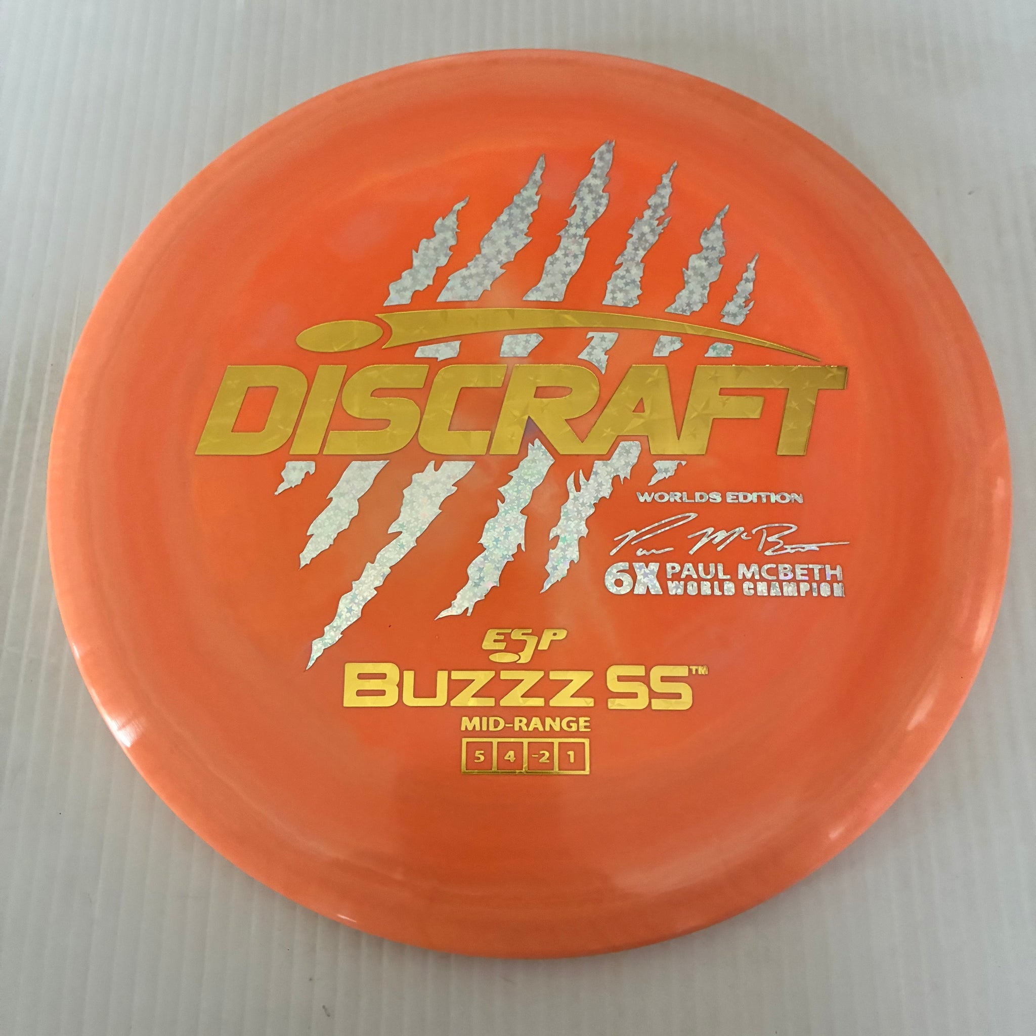 Discraft 2026 Worlds Fundraiser Paul McBeth 6x Claws ESP Buzzz SS 5/4/-2/1 Box 1