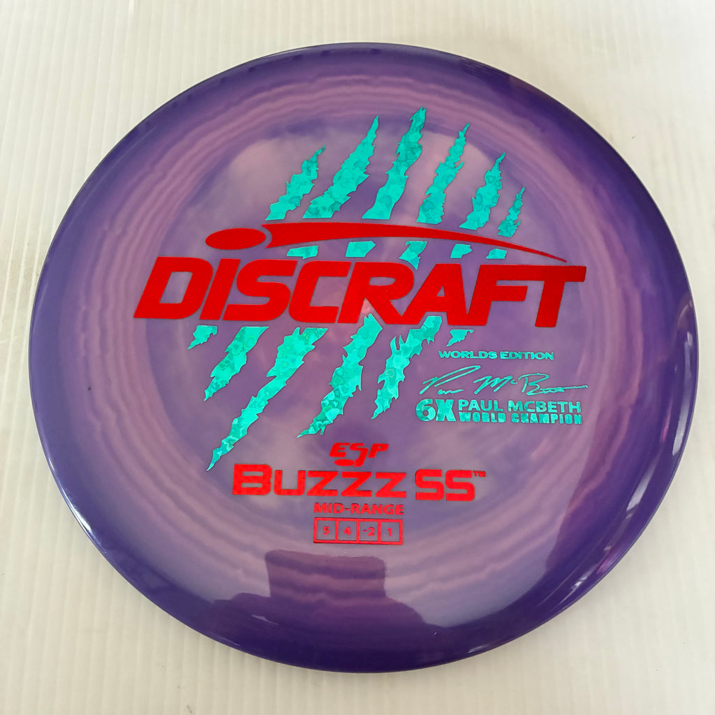 Discraft 2026 Worlds Fundraiser Paul McBeth 6x Claws ESP Buzzz SS 5/4/-2/1 Box 1