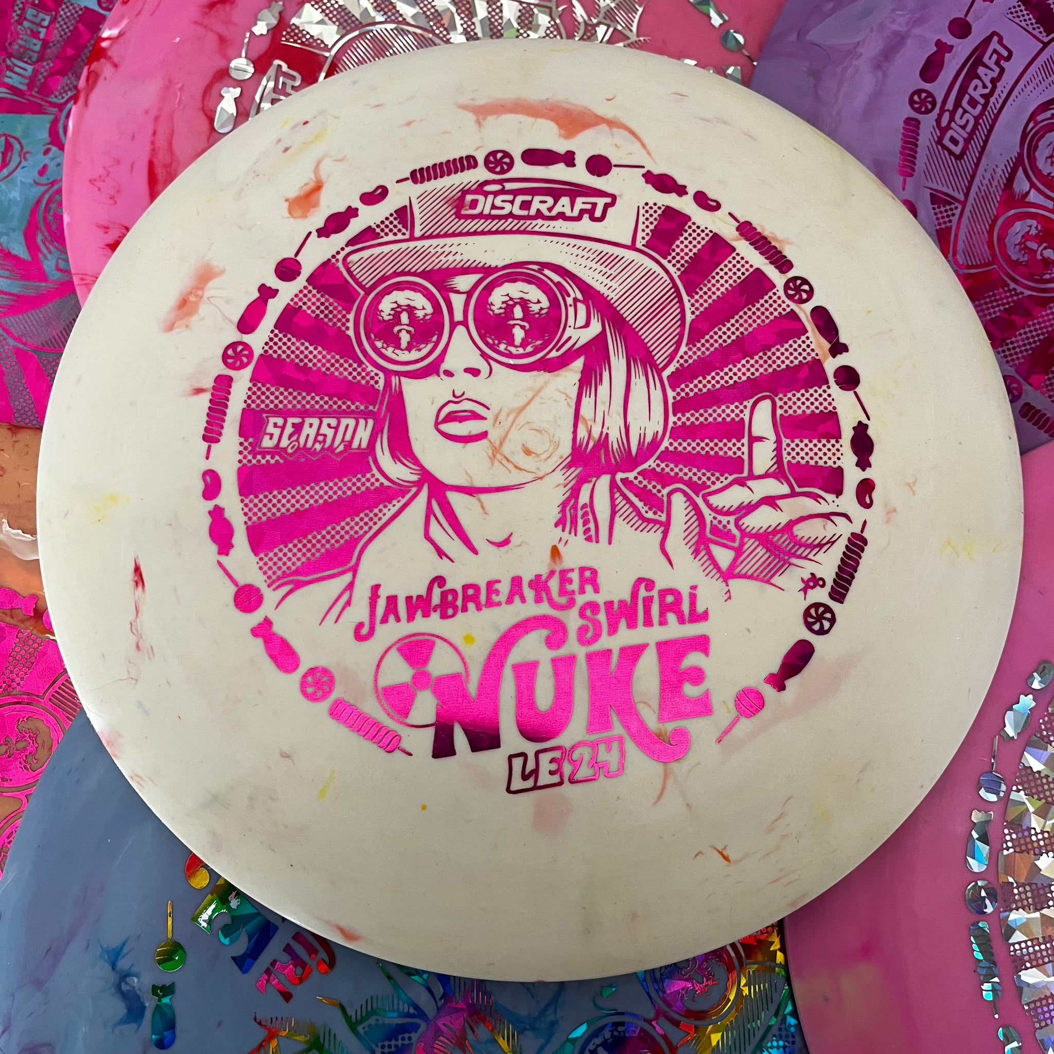 Discraft 2024 Ledgestone Season 1 Jawbreaker Swirl Nuke 13/5/-1/3