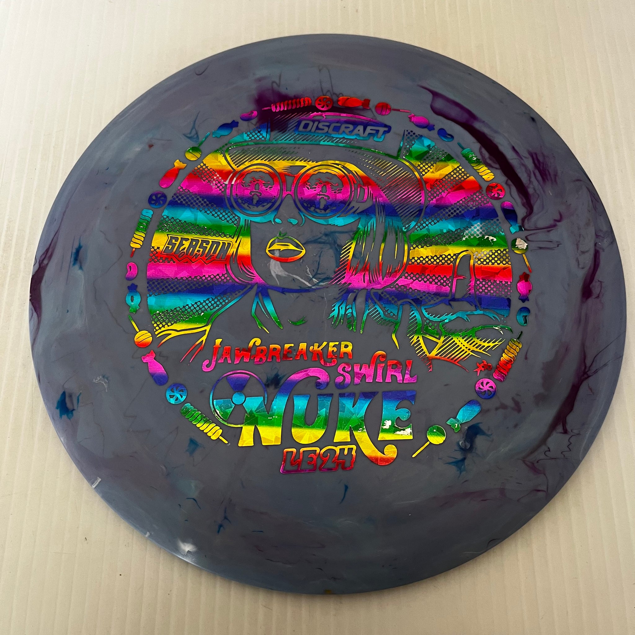 Discraft 2024 Ledgestone Season 1 Jawbreaker Swirl Nuke 13/5/-1/3