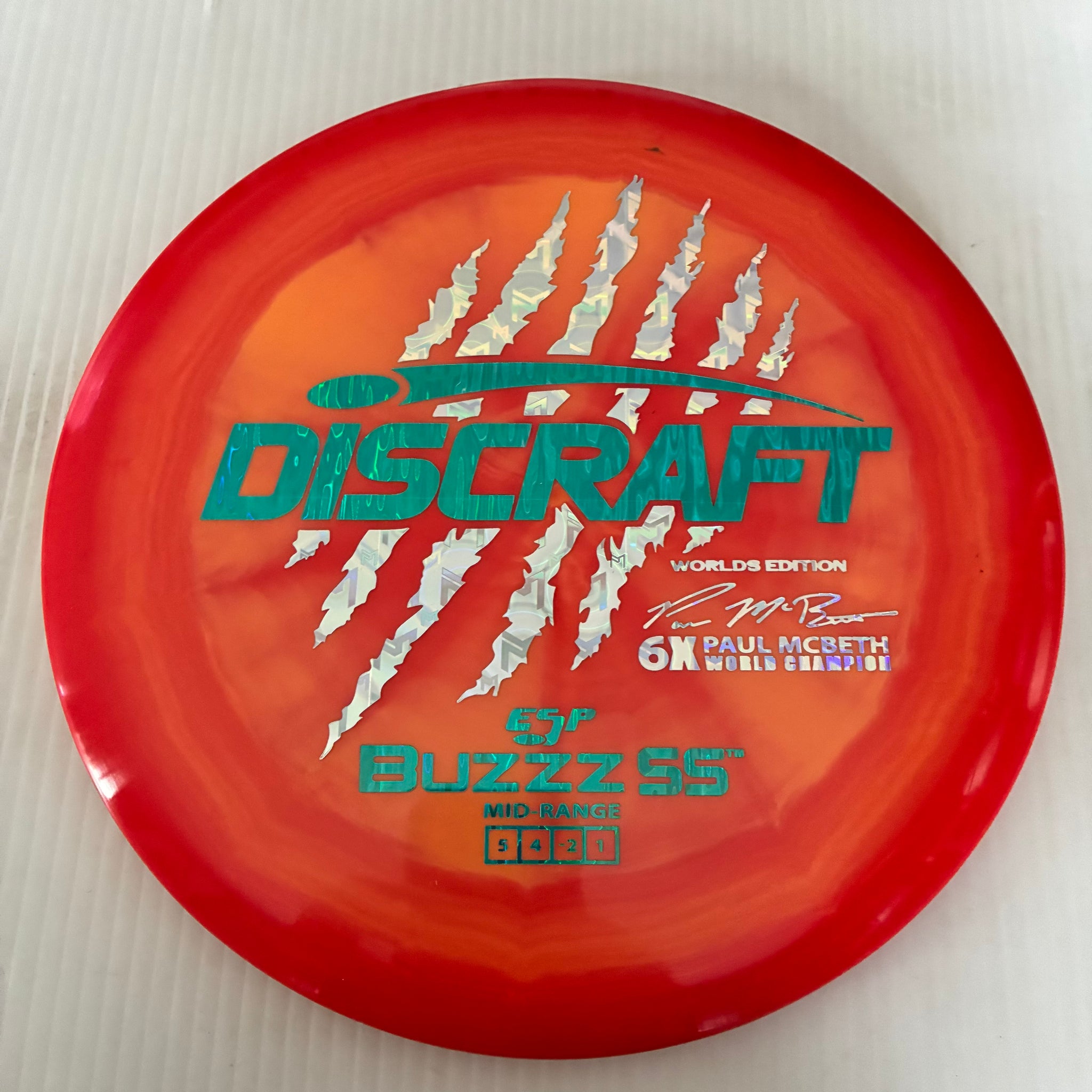 Discraft 2026 Worlds Fundraiser Paul McBeth 6x Claws ESP Buzzz SS 5/4/-2/1 Box 1