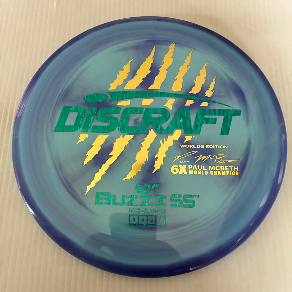 Discraft 2026 Worlds Fundraiser Paul McBeth 6x Claws ESP Buzzz SS 5/4/-2/1 Box 1