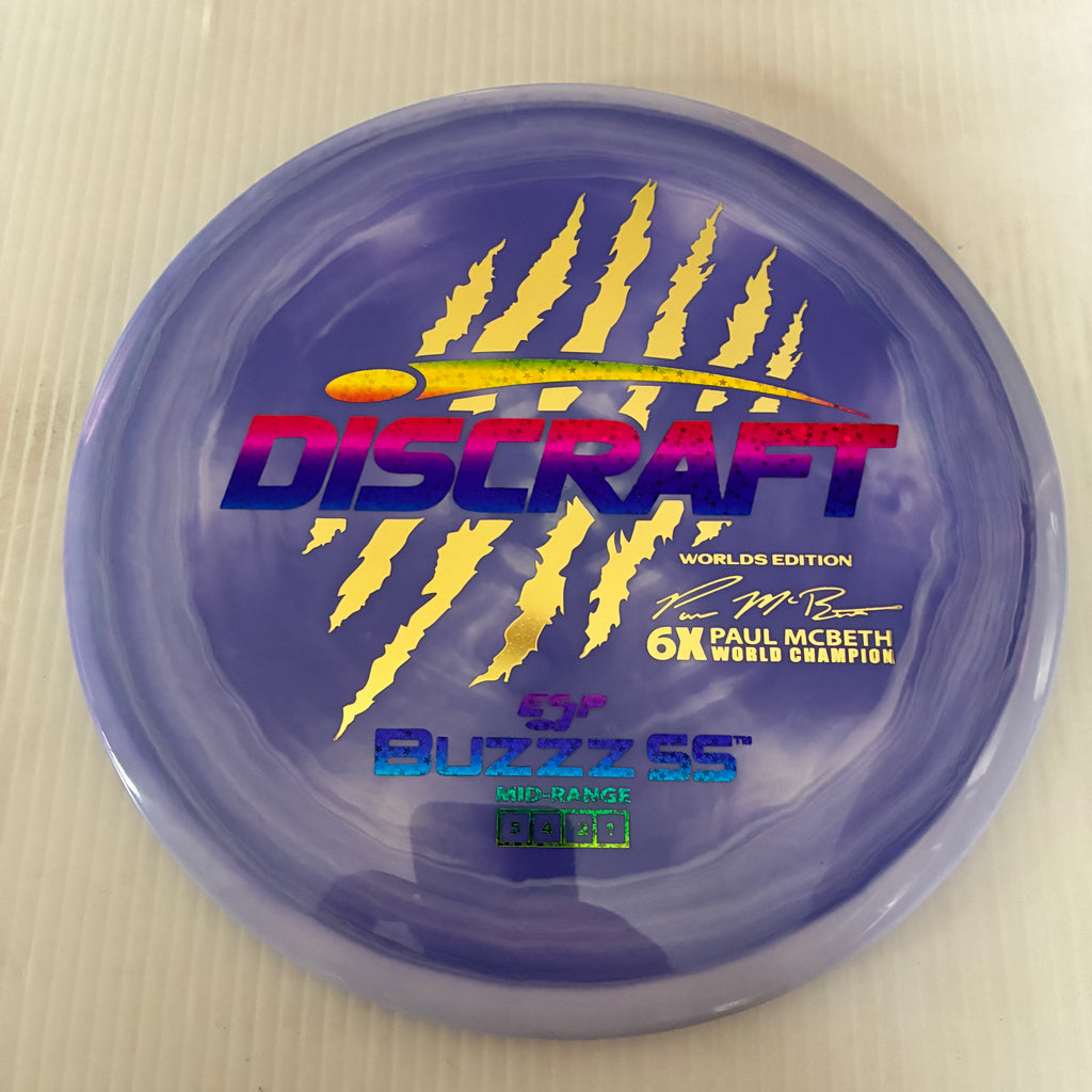 Discraft 2026 Worlds Fundraiser Paul McBeth 6x Claws ESP Buzzz SS 5/4/-2/1 Box 1