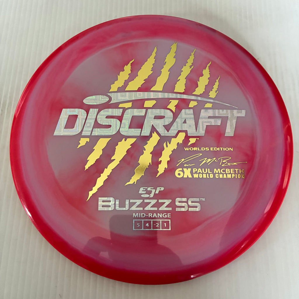 Discraft 2026 Worlds Fundraiser Paul McBeth 6x Claws ESP Buzzz SS 5/4/-2/1 Box 1