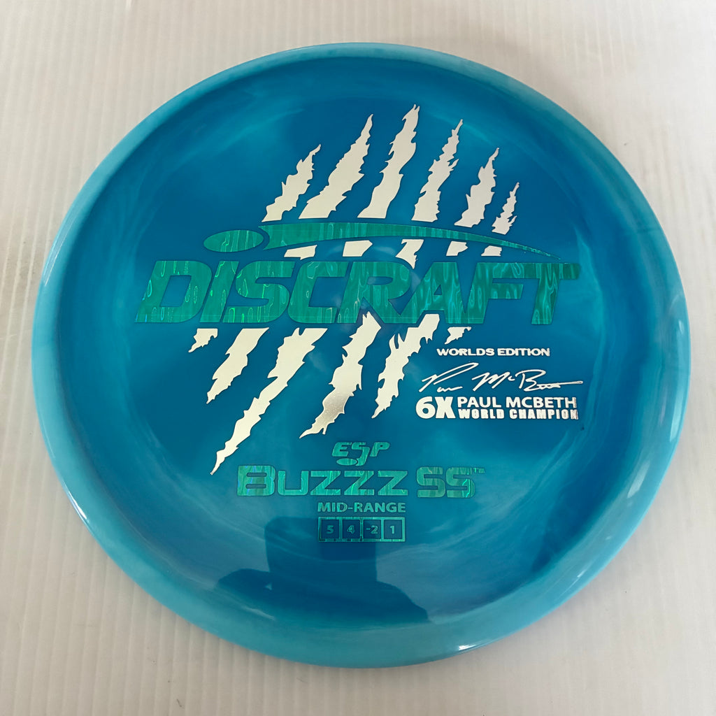 Discraft 2026 Worlds Fundraiser Paul McBeth 6x Claws ESP Buzzz SS 5/4/-2/1 Box 1