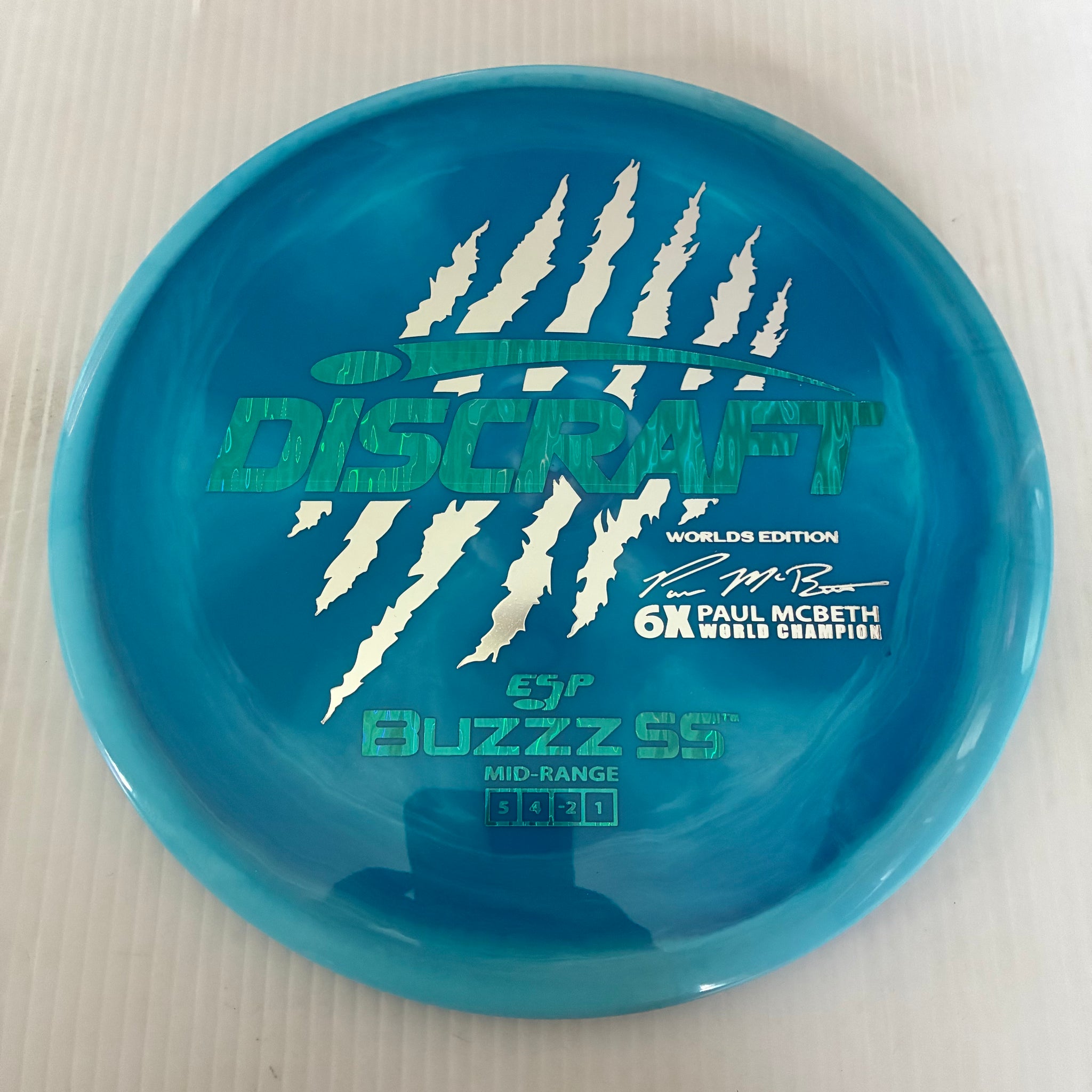 Discraft 2026 Worlds Fundraiser Paul McBeth 6x Claws ESP Buzzz SS 5/4/-2/1 Box 1