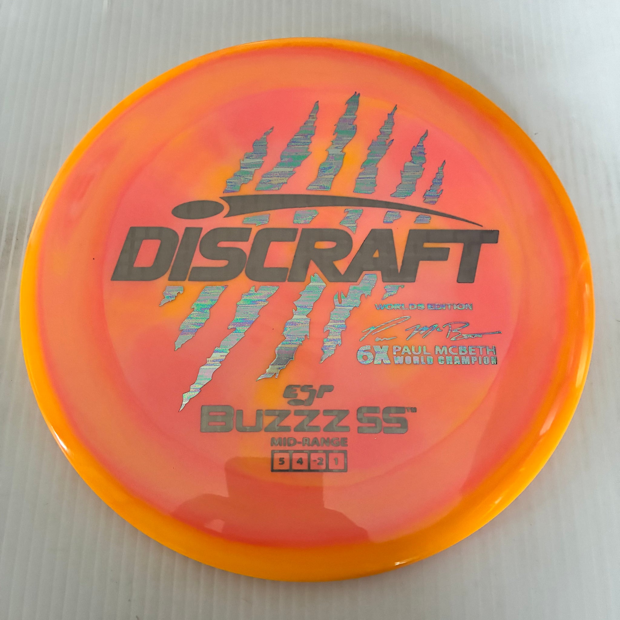 Discraft 2026 Worlds Fundraiser Paul McBeth 6x Claws ESP Buzzz SS 5/4/-2/1 Box 1