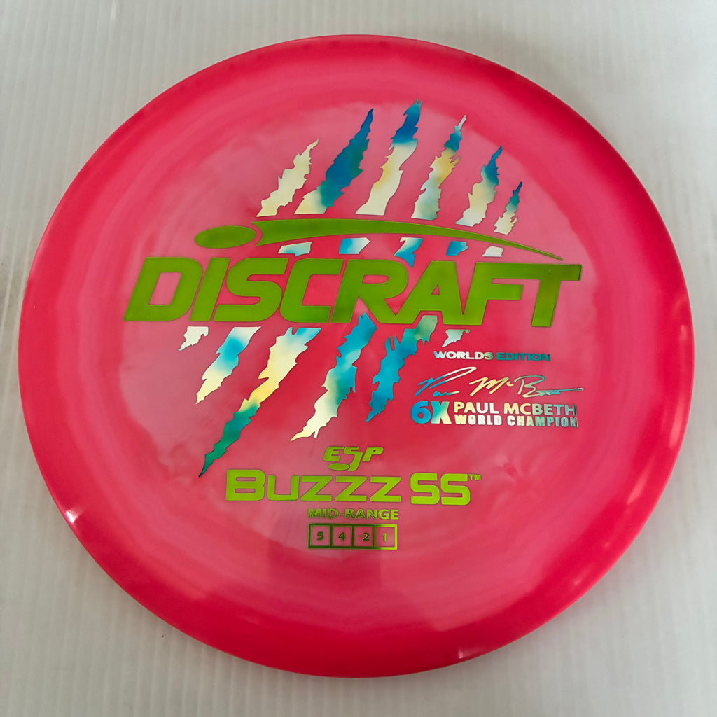 Discraft 2026 Worlds Fundraiser Paul McBeth 6x Claws ESP Buzzz SS 5/4/-2/1 Box 1