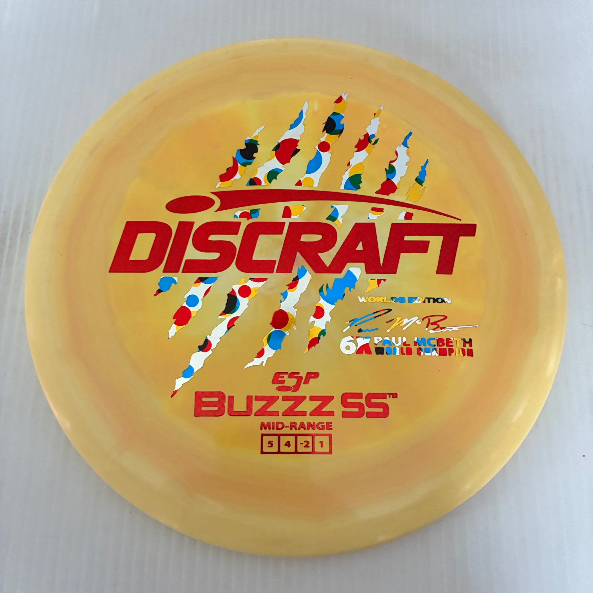Discraft 2026 Worlds Fundraiser Paul McBeth 6x Claws ESP Buzzz SS 5/4/-2/1 Box 2