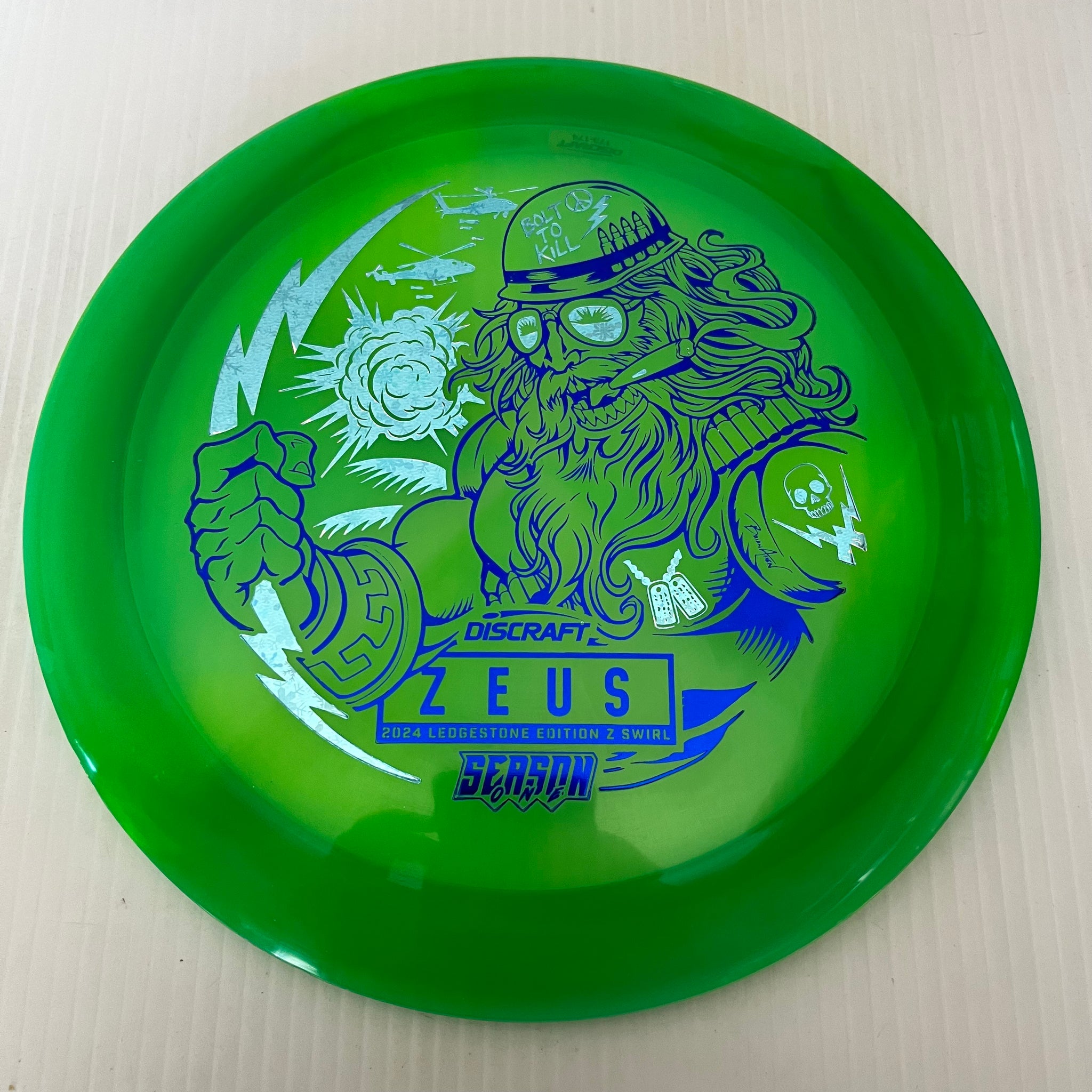 Discraft 2024 Ledgestone Season 1 Swirl Z Zeus 12/5/-1/3