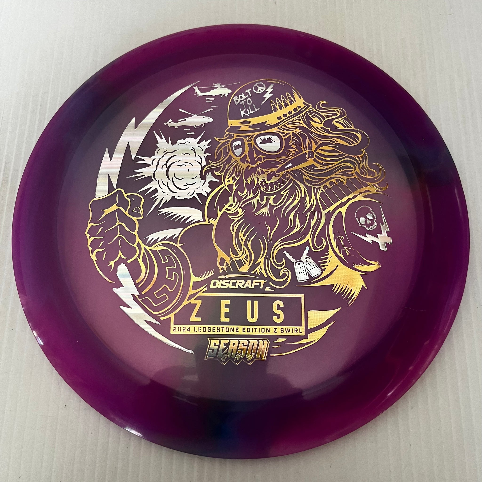 Discraft 2024 Ledgestone Season 1 Swirl Z Zeus 12/5/-1/3