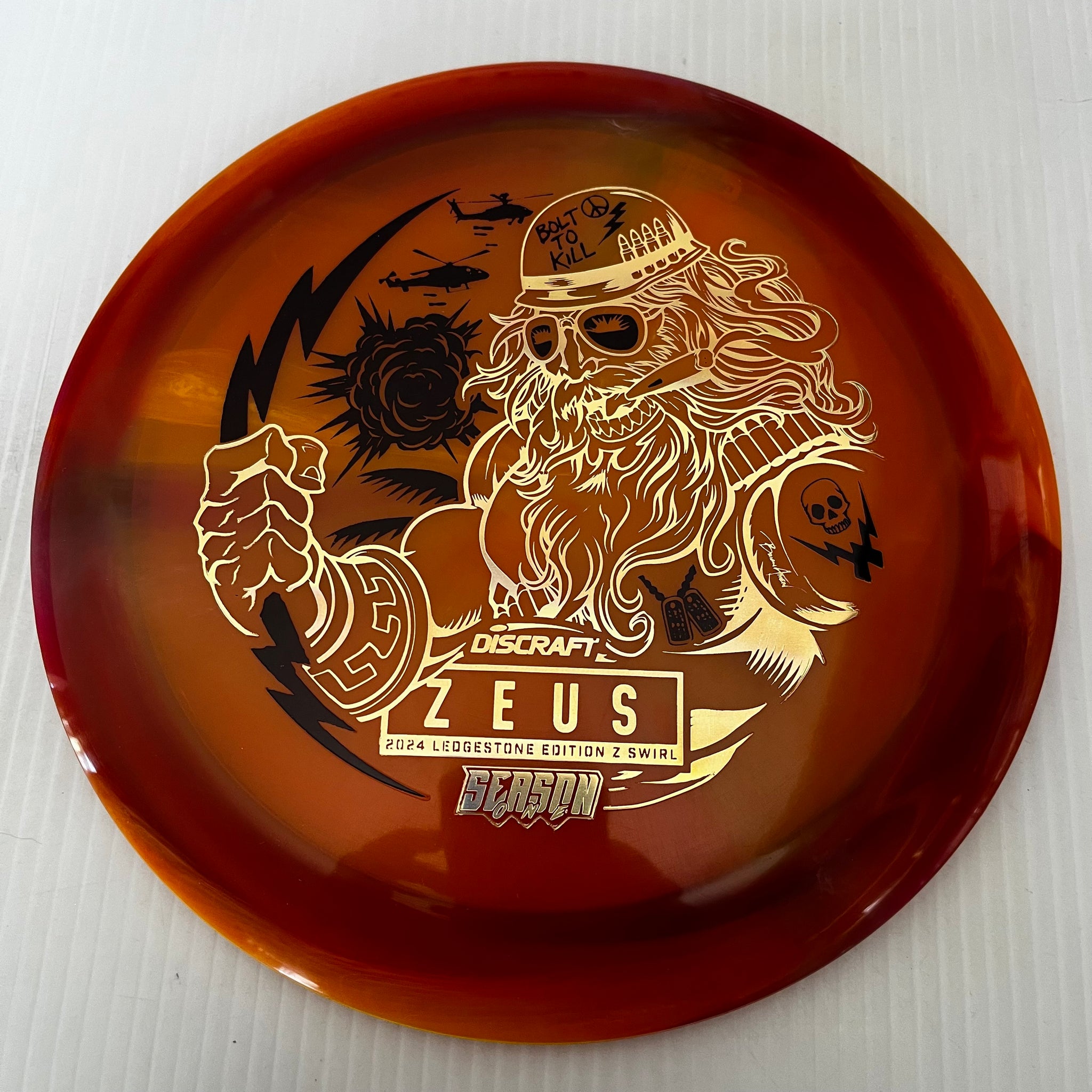 Discraft 2024 Ledgestone Season 1 Swirl Z Zeus 12/5/-1/3
